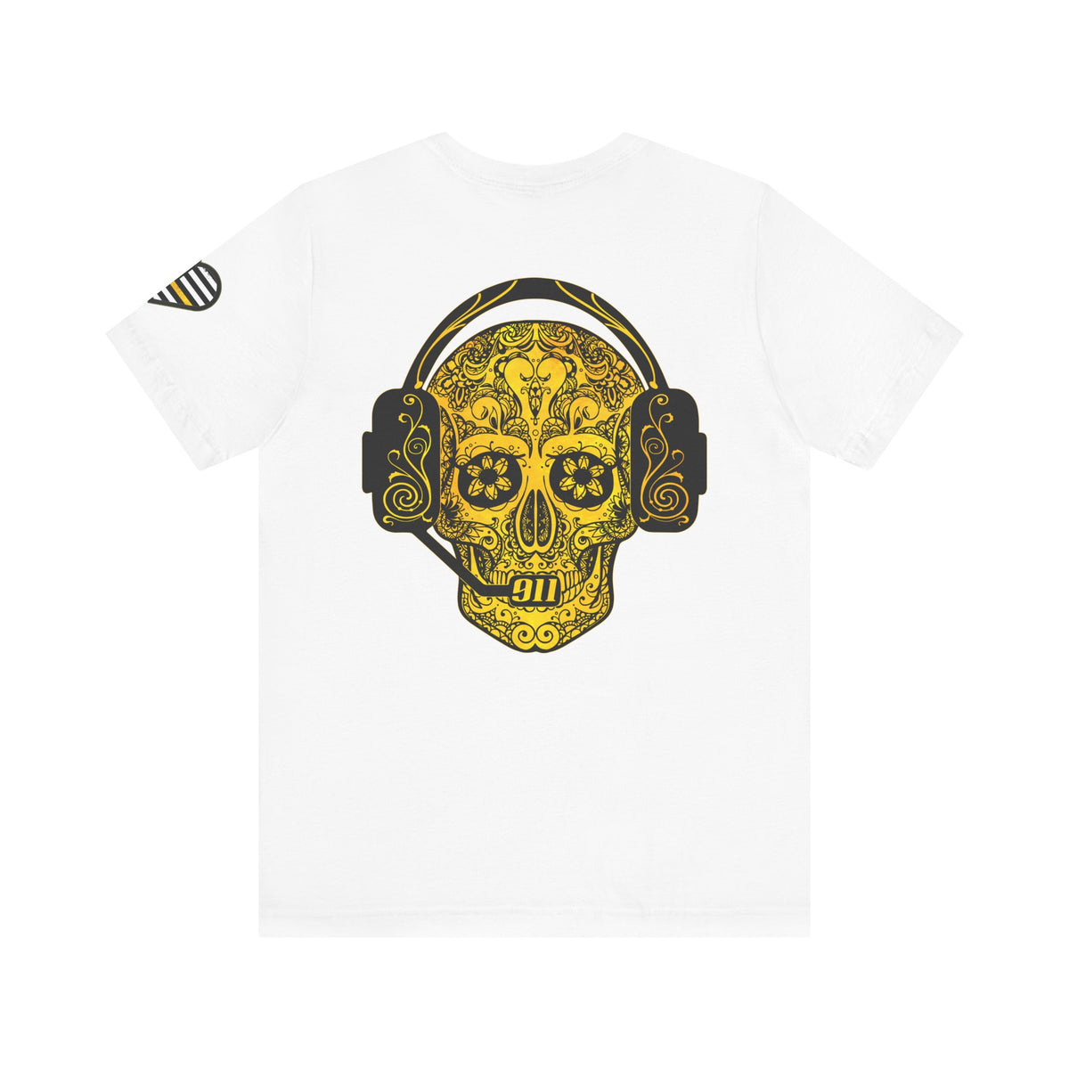 Shot Caller Sugarskull Tee, Dispatcher T-Shirt, 911 Operator Shirt, Unisex Jersey Tee, Short Sleeve Top