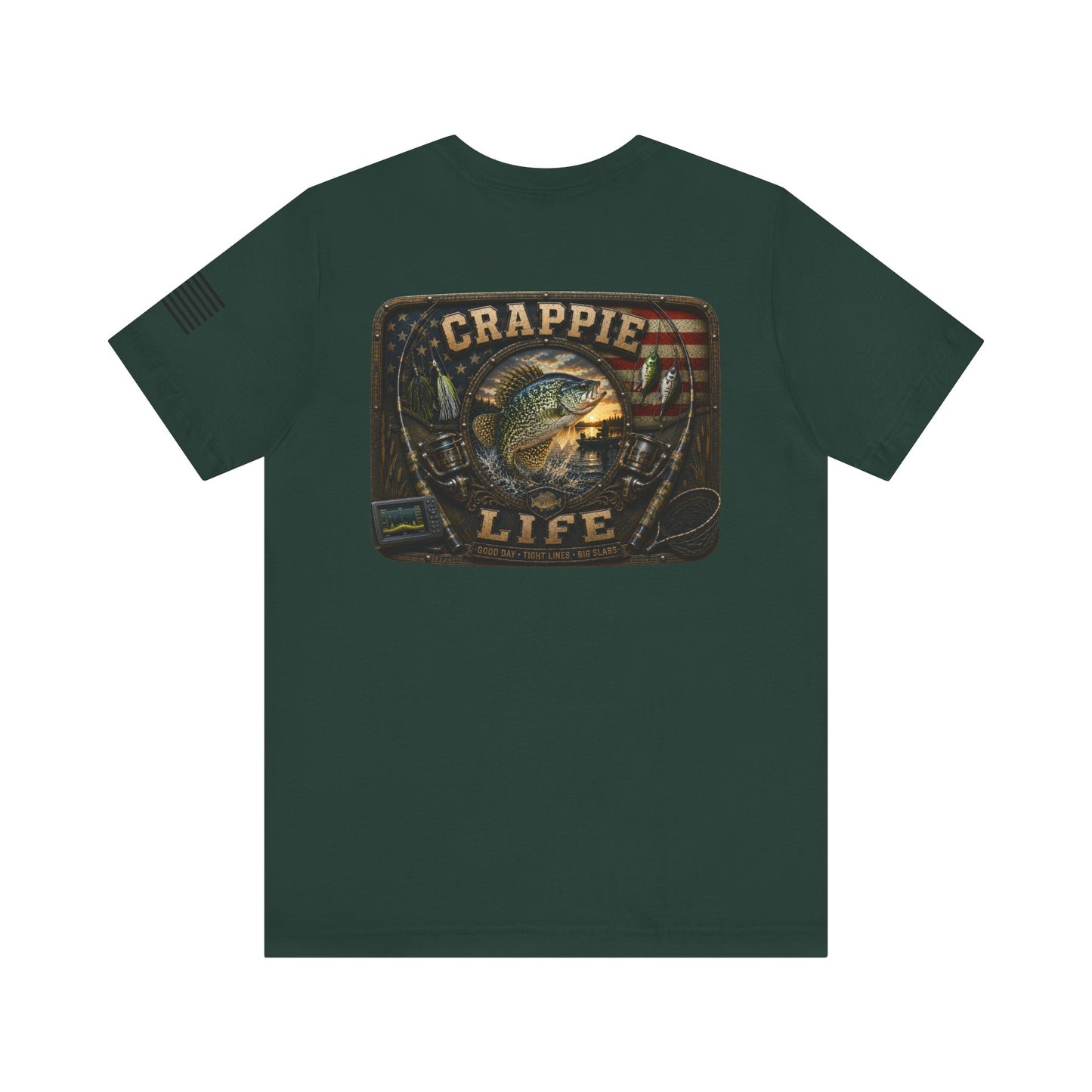 Crappie Life Fishing T-Shirt – WRAEVN OUTDOORS Slab Crappie Angler Tee