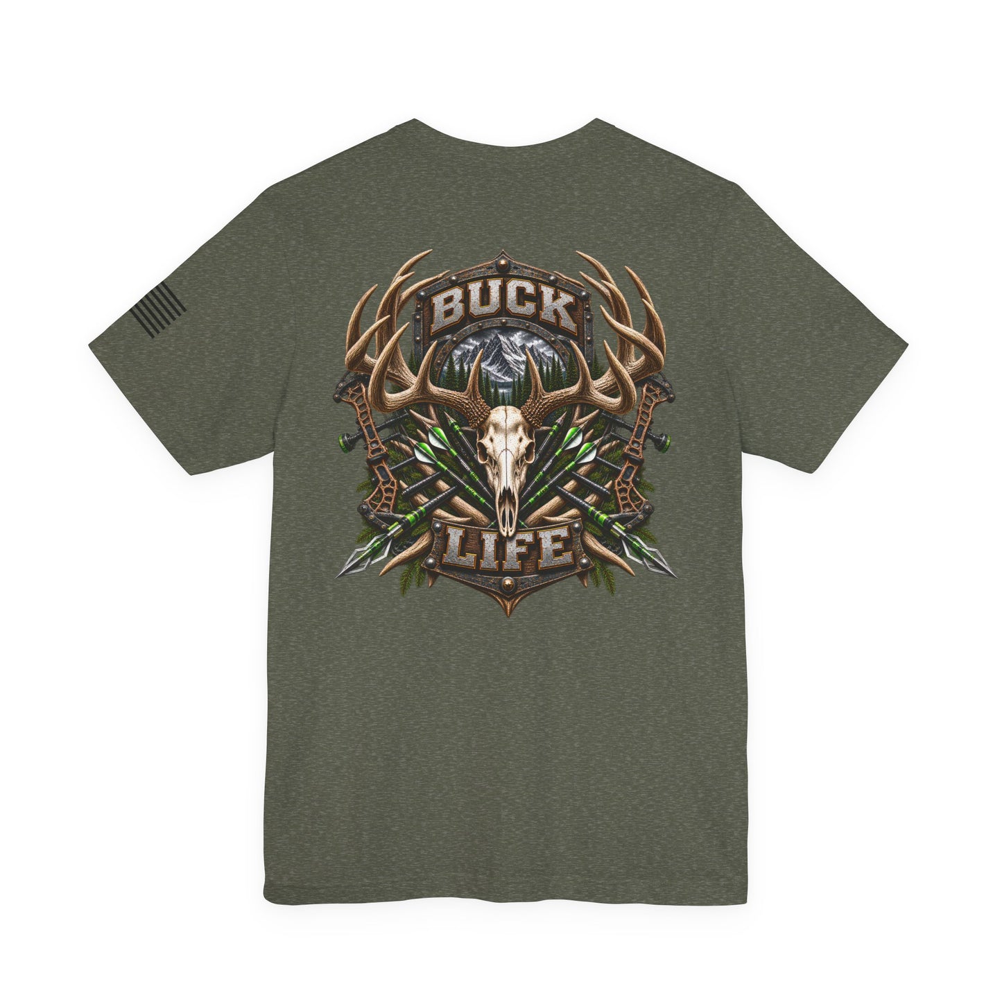 Buck Life Deer Hunting T-Shirt – WRAEVN OUTDOORS Whitetail Hunter Tee