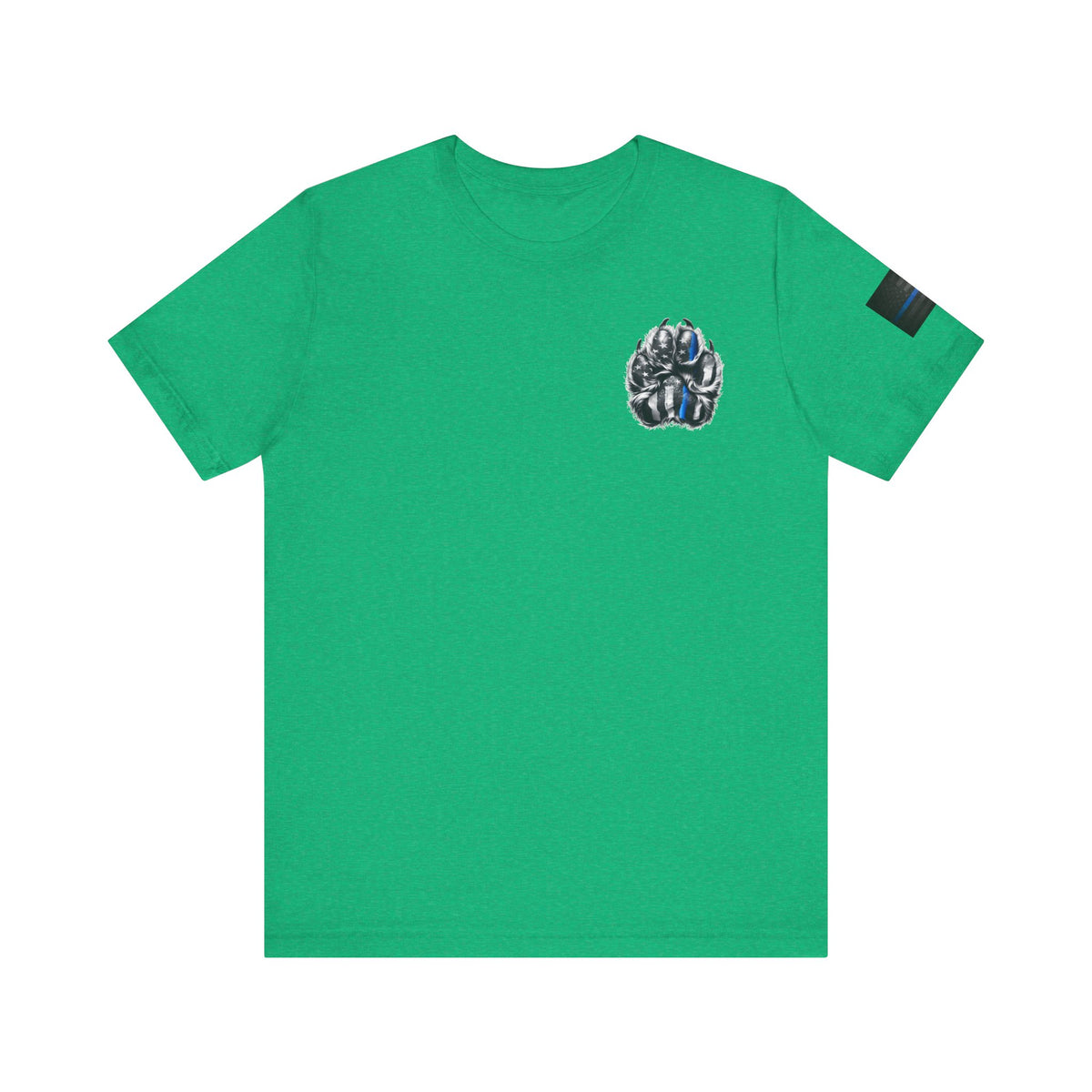 Thin Blue Line K9 Paw Shirt – Thin Blue Line American Patriotic Tee for Law Enforcement Support