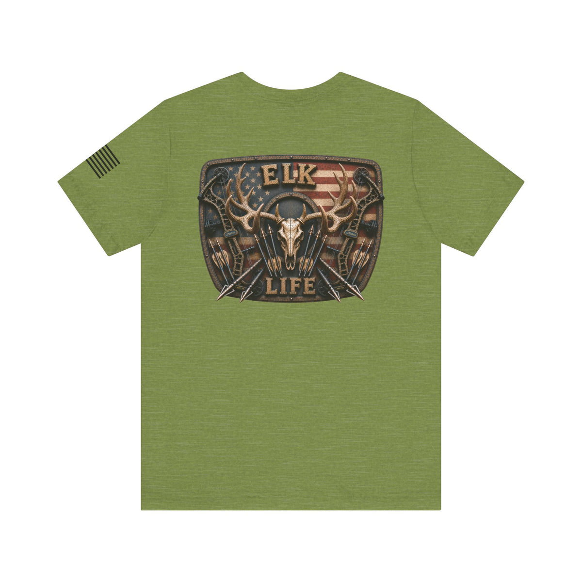 Elk Life American Archery Hunting T-Shirt – WRAEVN OUTDOORS Bowhunter Tee