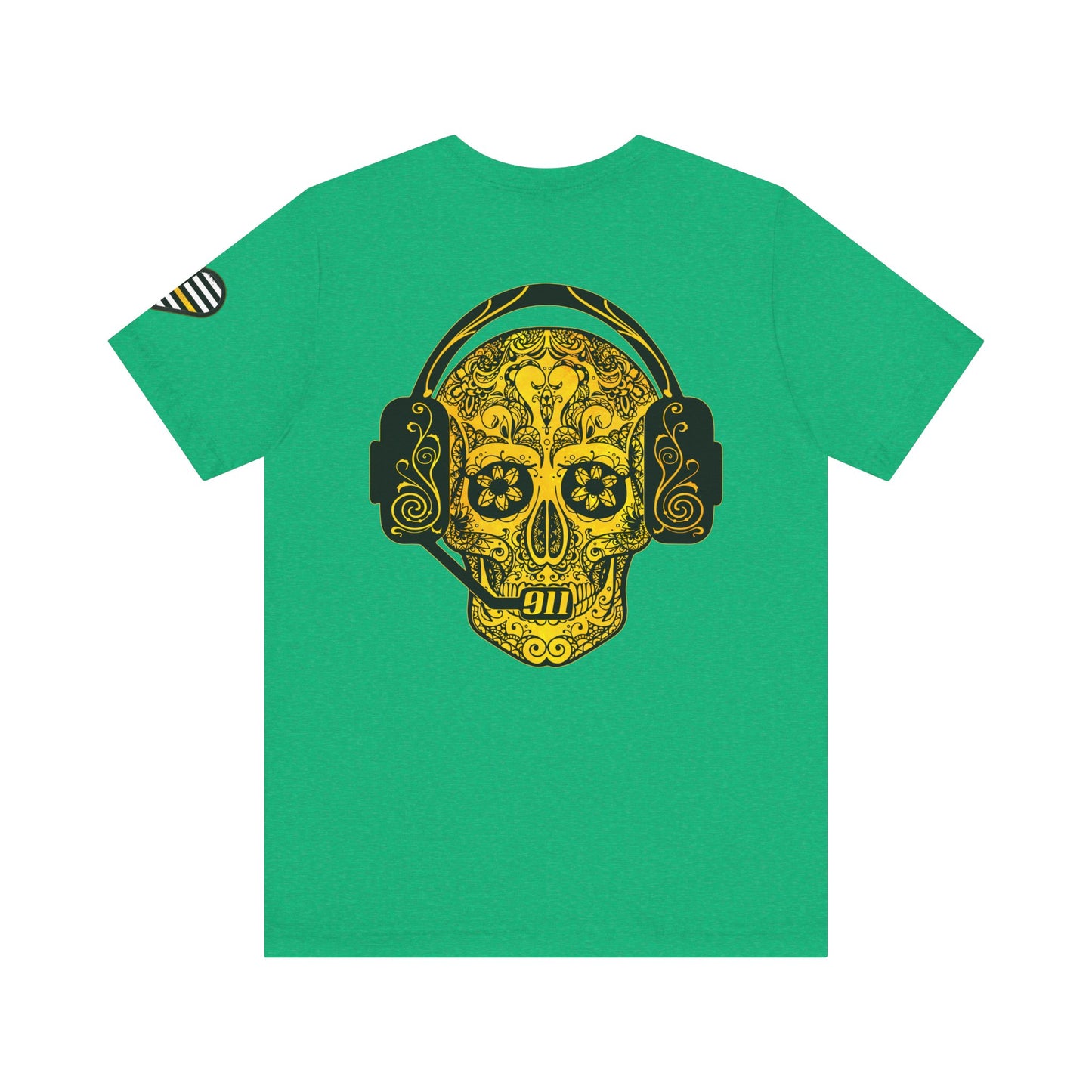 Shot Caller Sugarskull Tee, Dispatcher T-Shirt, 911 Operator Shirt, Unisex Jersey Tee, Short Sleeve Top