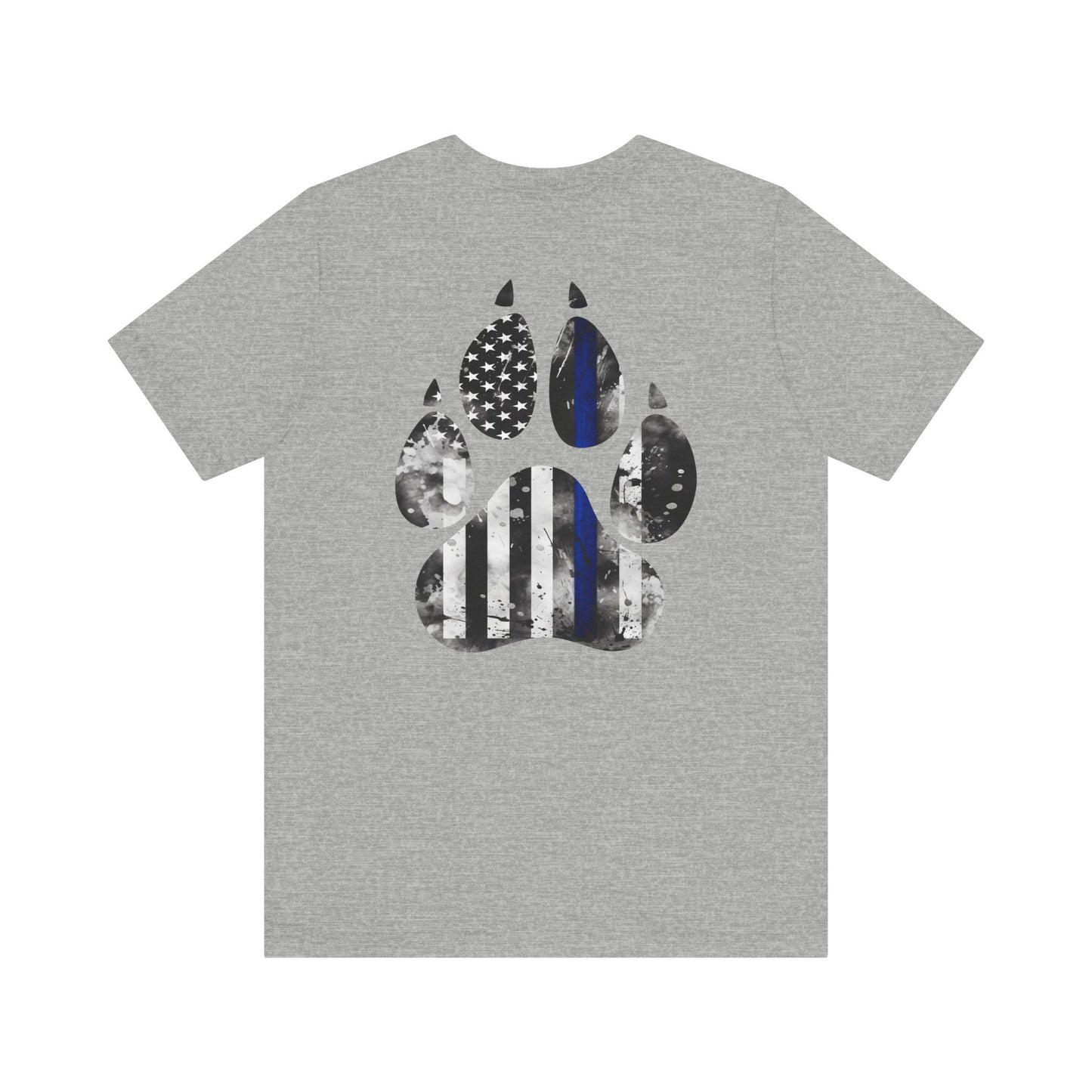 K9 Blue Line Paw Print Tee