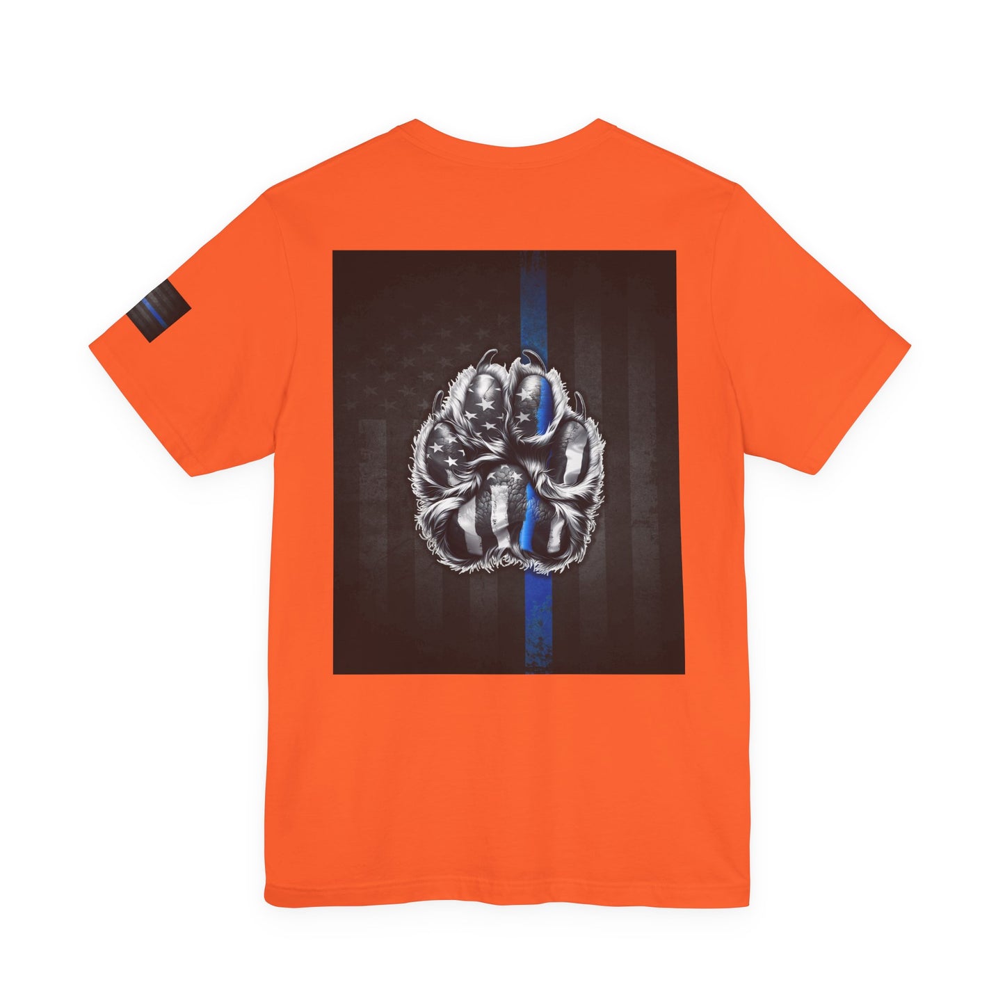 Thin Blue Line K9 Paw Shirt – Thin Blue Line American Patriotic Tee for Law Enforcement Support