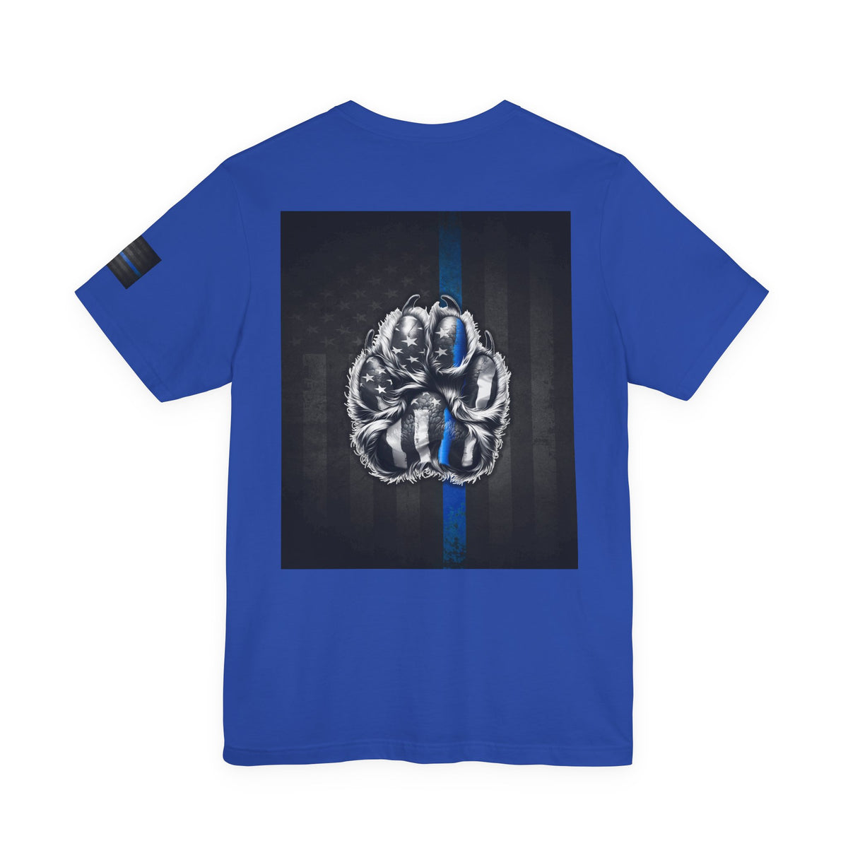Thin Blue Line K9 Paw Shirt – Thin Blue Line American Patriotic Tee for Law Enforcement Support