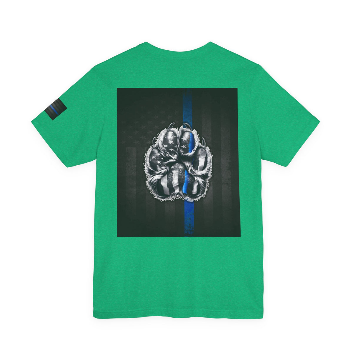 Thin Blue Line K9 Paw Shirt – Thin Blue Line American Patriotic Tee for Law Enforcement Support