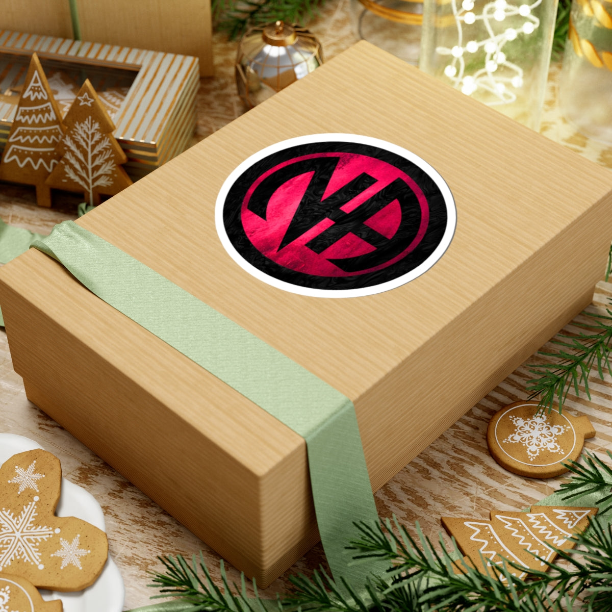 Pink Narcotics Anonymous Symbol Sticker – Bold Recovery Support ArtKiss-Cut Stickers