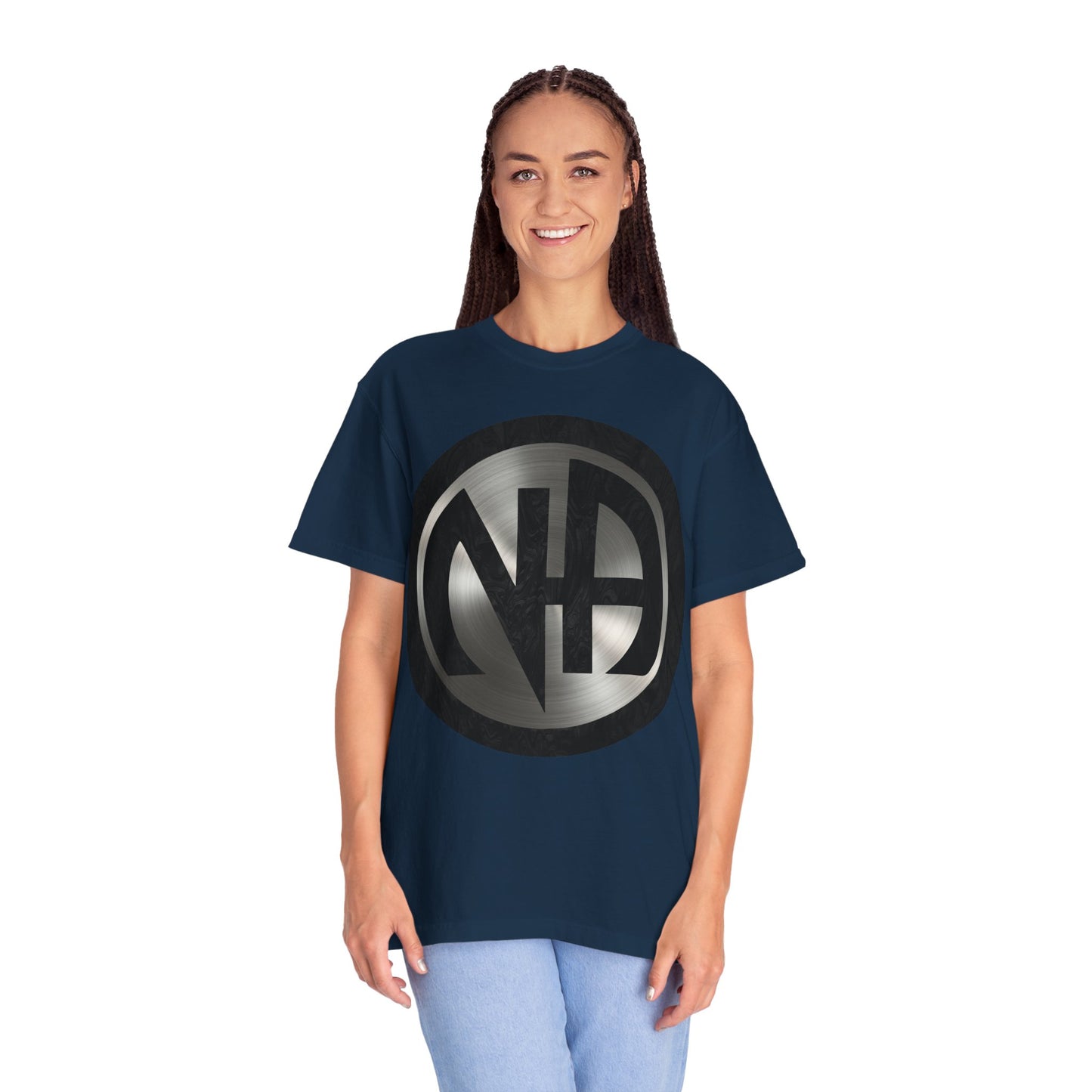 Narcotics Anonymous NA Logo – Metal & Black Recovery Symbol Art T-Shirt, Recovery T-Shirt