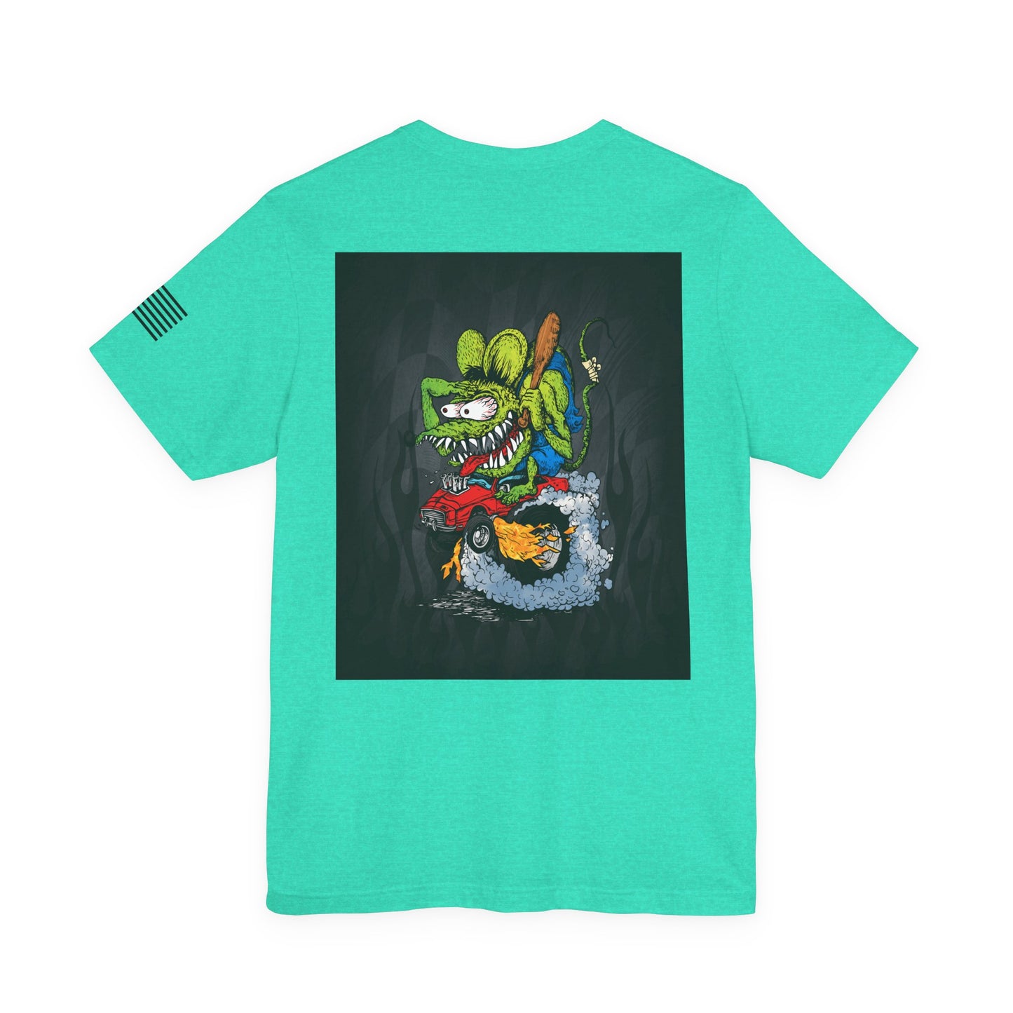 Rat Fink Monster Hot Rod Burnout – Wild Cartoon Drag Racer Tee