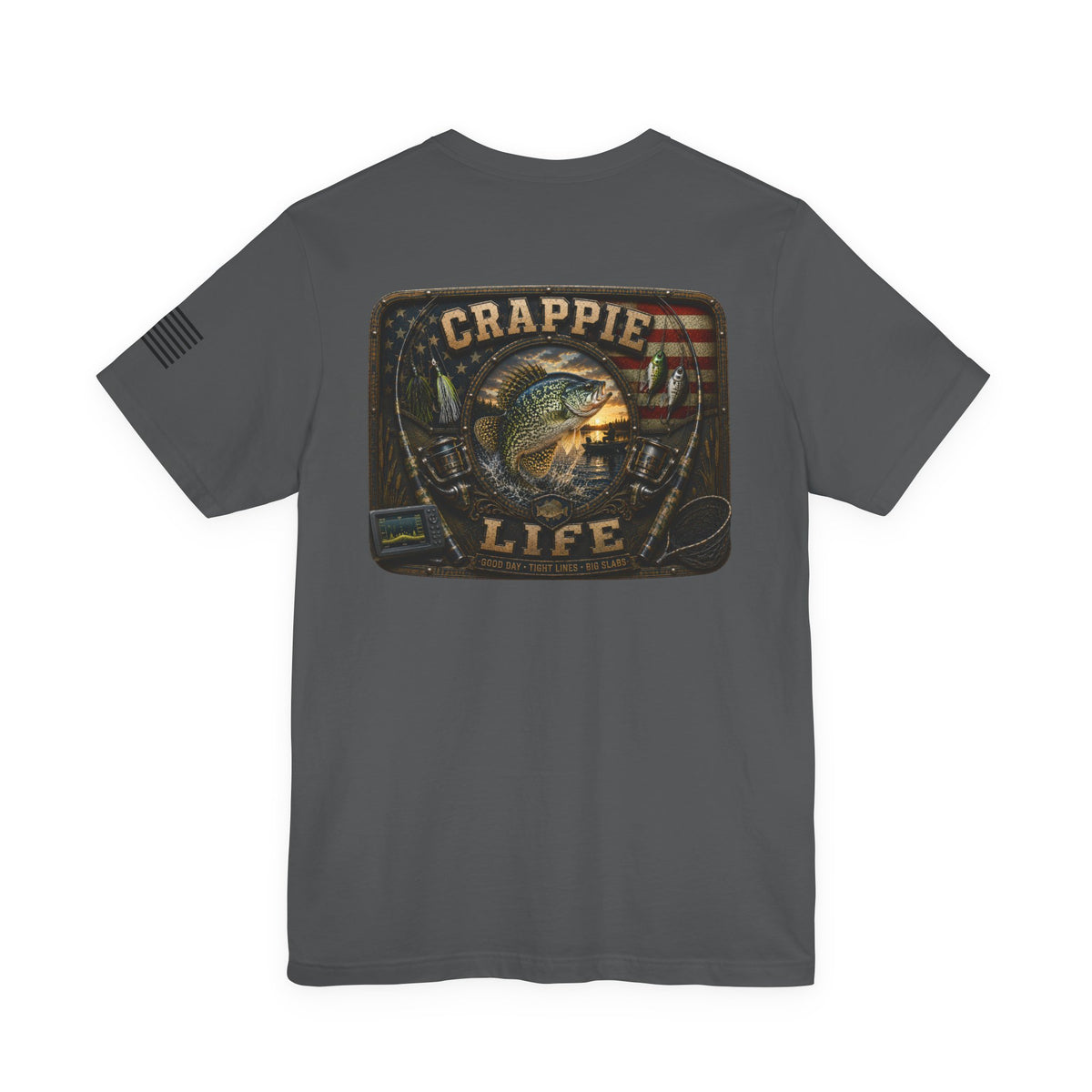 Crappie Life Fishing T-Shirt – WRAEVN OUTDOORS Slab Crappie Angler Tee
