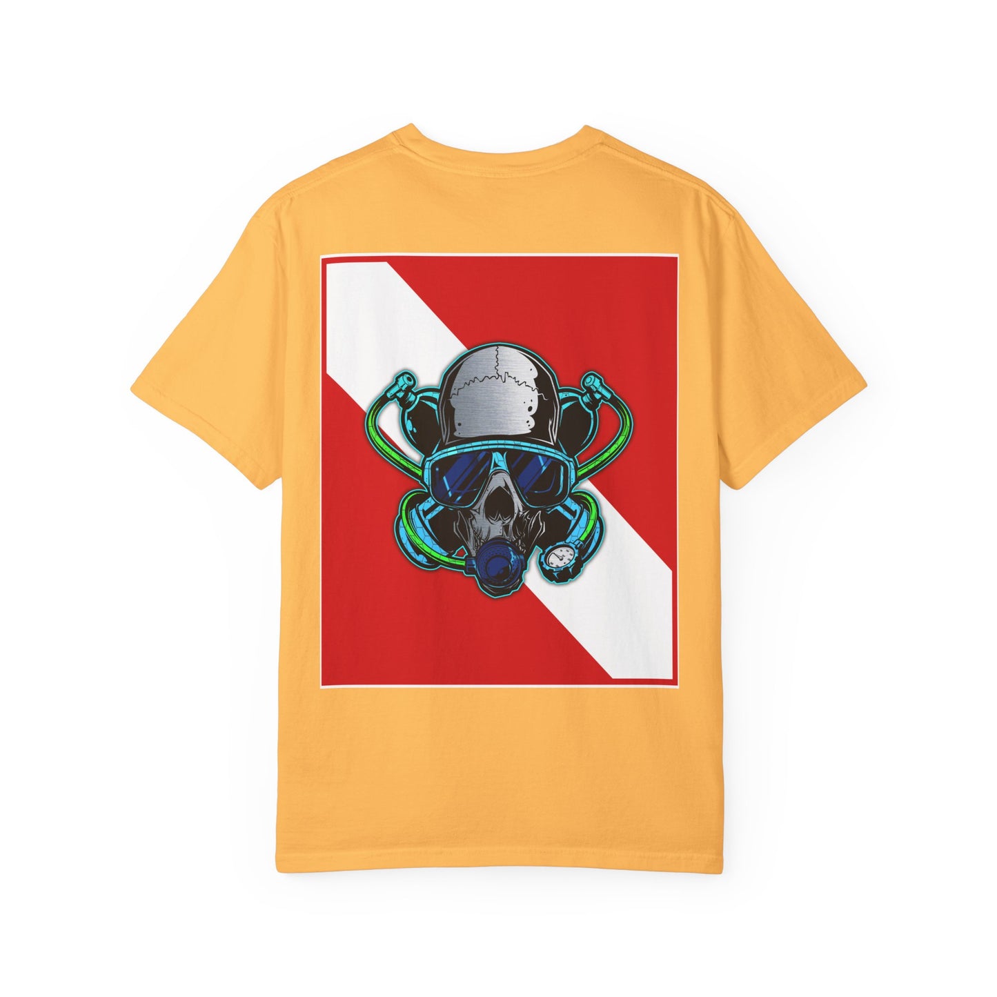 Scuba Skull Unisex T-shirt, Dive Flag Tee, Diving Shirt, Ocean Lover Gift, Beach Wear