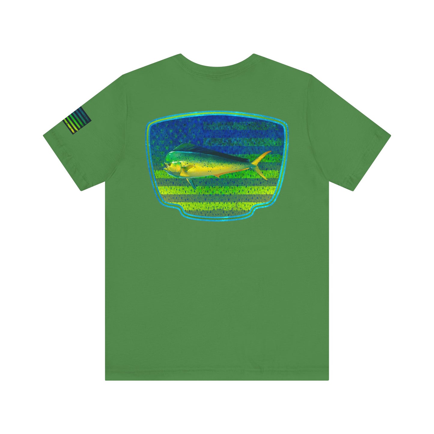 Mahi Mahi American Flag Fishing T-Shirt – Bold Offshore Graphic Tee