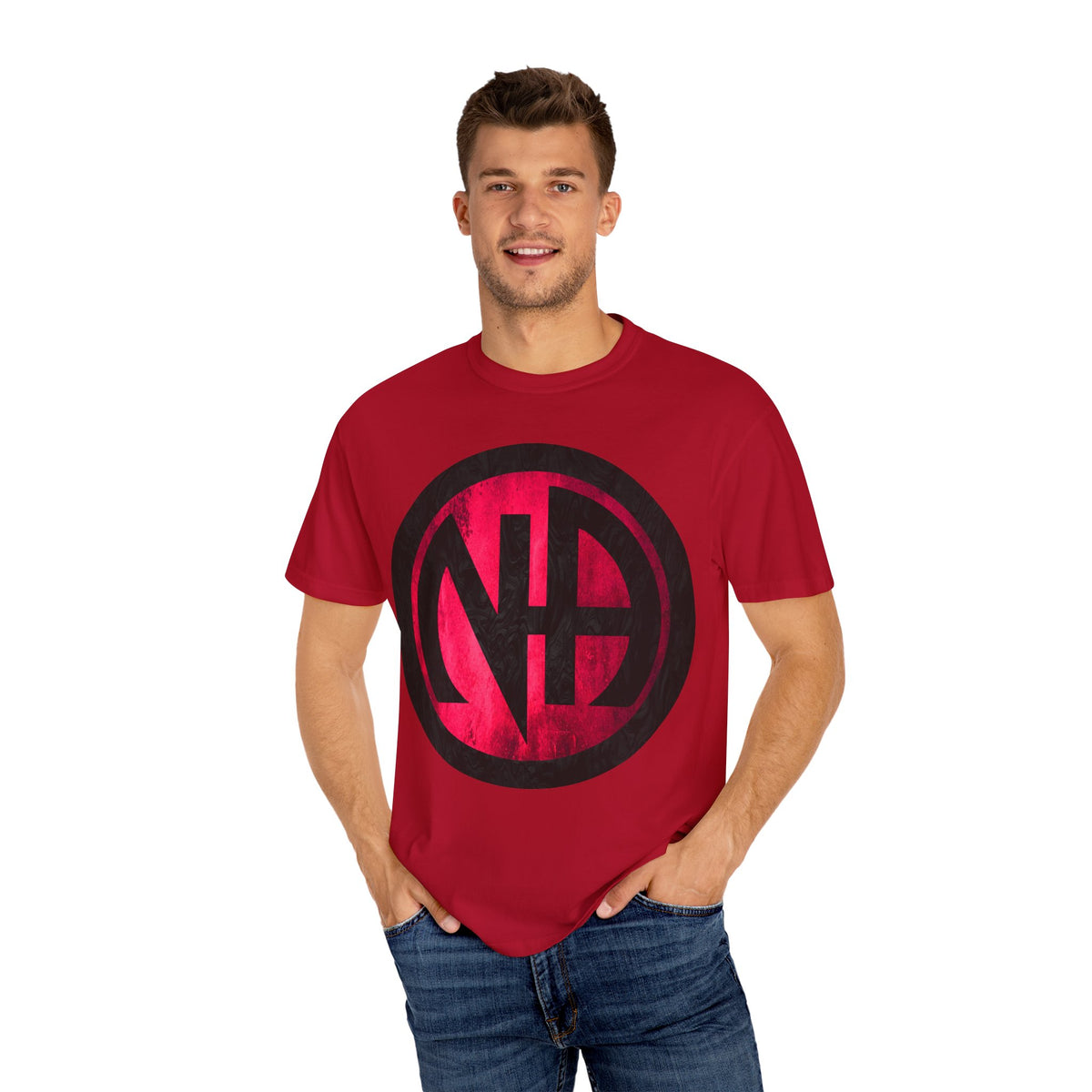 Narcotics Anonymous NA Logo – Grunge Pink & Black Recovery Symbol Art T-Shirt, Recovery T-Shirt