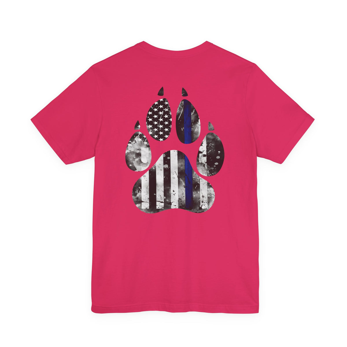 K9 Blue Line Paw Print Tee