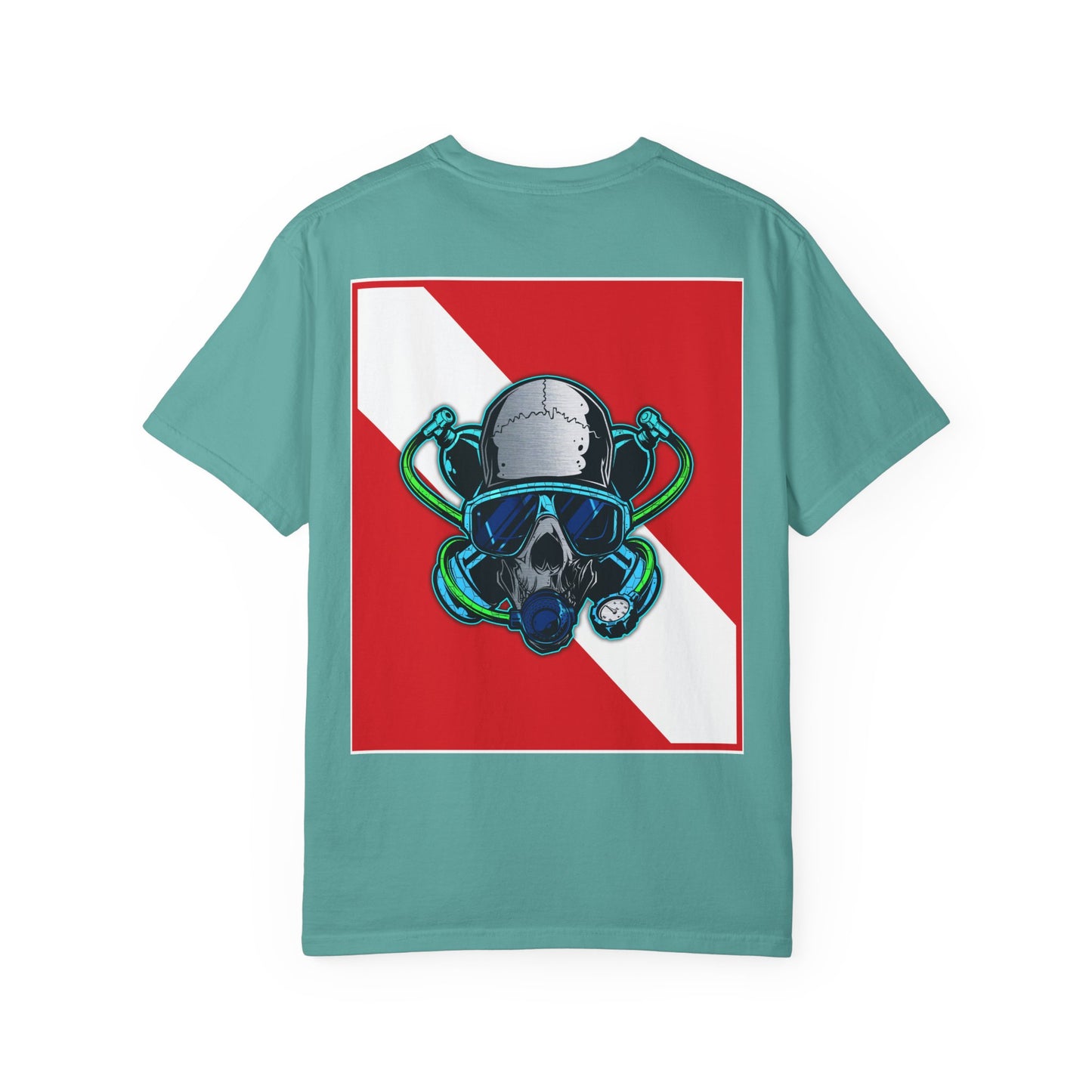 Scuba Skull Unisex T-shirt, Dive Flag Tee, Diving Shirt, Ocean Lover Gift, Beach Wear