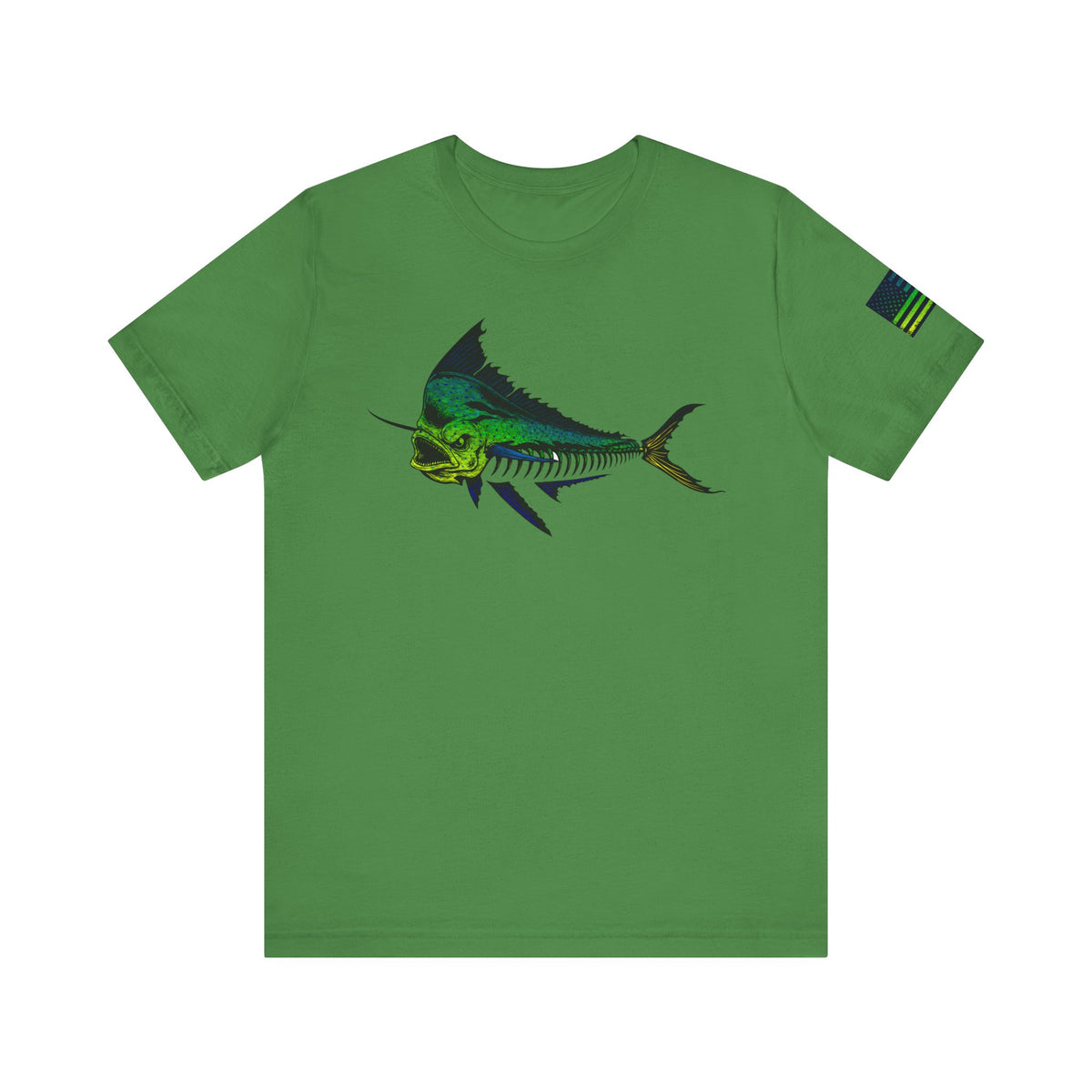Mahi Angler Grunge American Flag Tee, Patriotic USA Shirt, Vintage American Flag