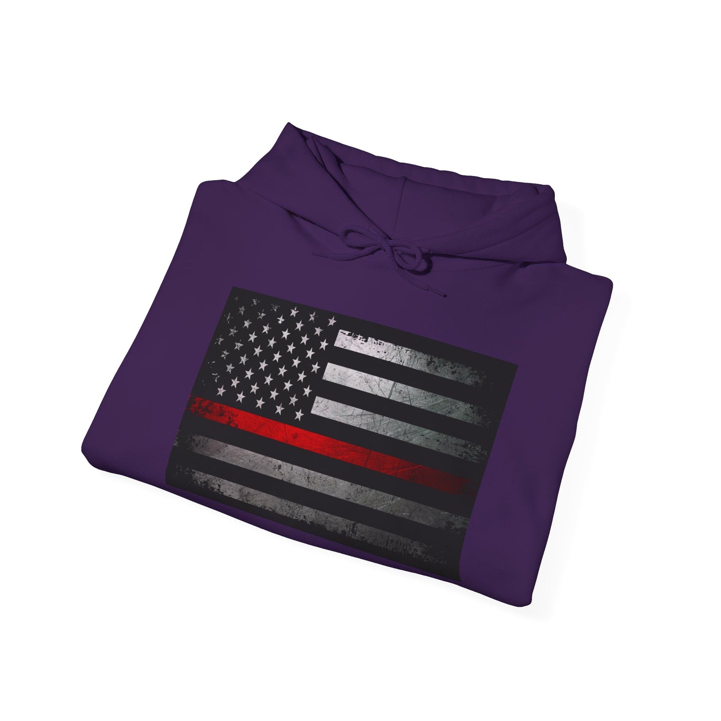 Firefighter Thin Red Line American Flag Hoodie, Fireman Gift, Firefighter Apparel, Thin Red Line Sweatshirt, Firefighter