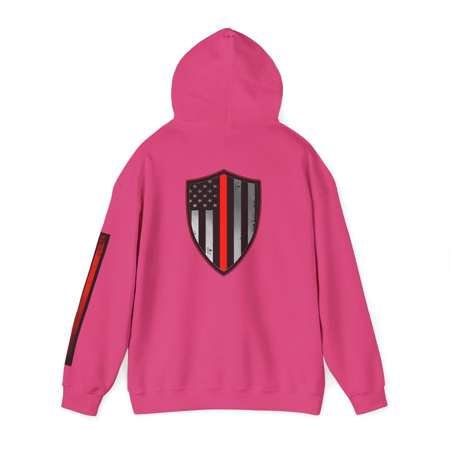 Firefighter Thin Red Line American Flag Hoodie, Fireman Gift, Firefighter Apparel, Thin Red Line Sweatshirt, Firefighter