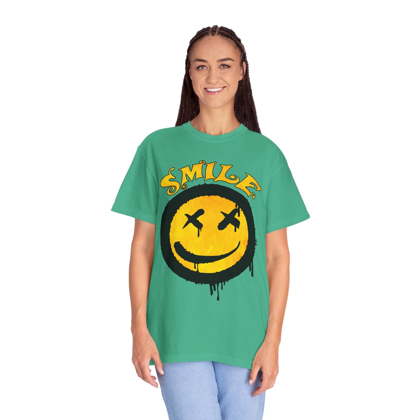 Smiley Face Unisex T-shirt - Embrace Positivity, Casual Wear, Gift for Friends, Mood Lifting Apparel, Fun Graphic Tee
