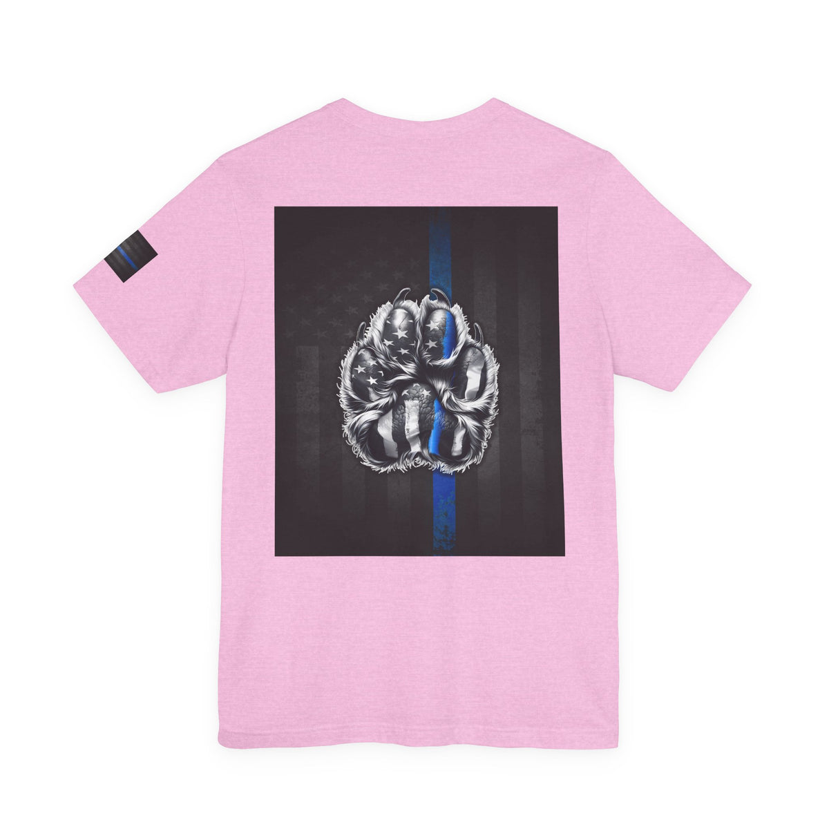 Thin Blue Line K9 Paw Shirt – Thin Blue Line American Patriotic Tee for Law Enforcement Support