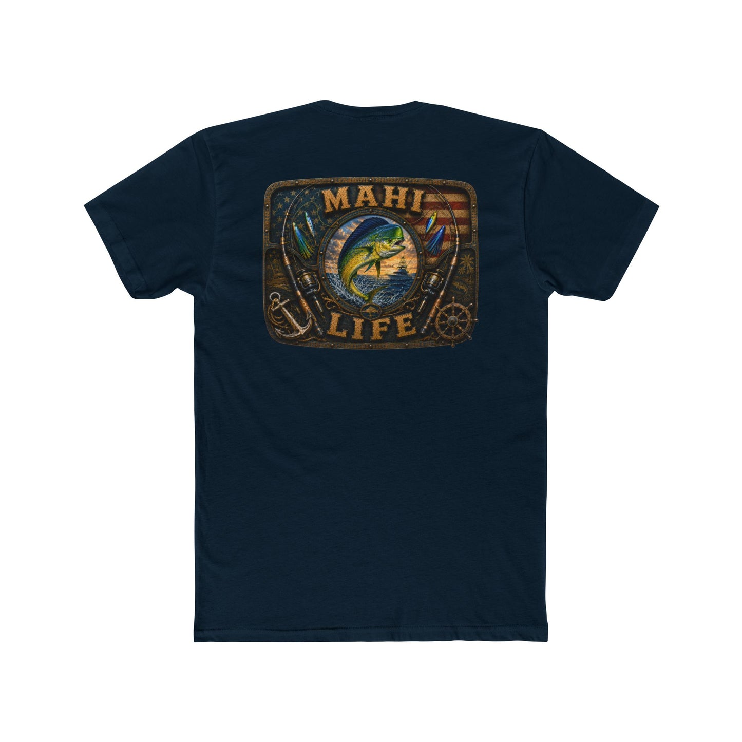 Mahi Life Tee — Vintage Fishing Graphic Cotton T-Shirt