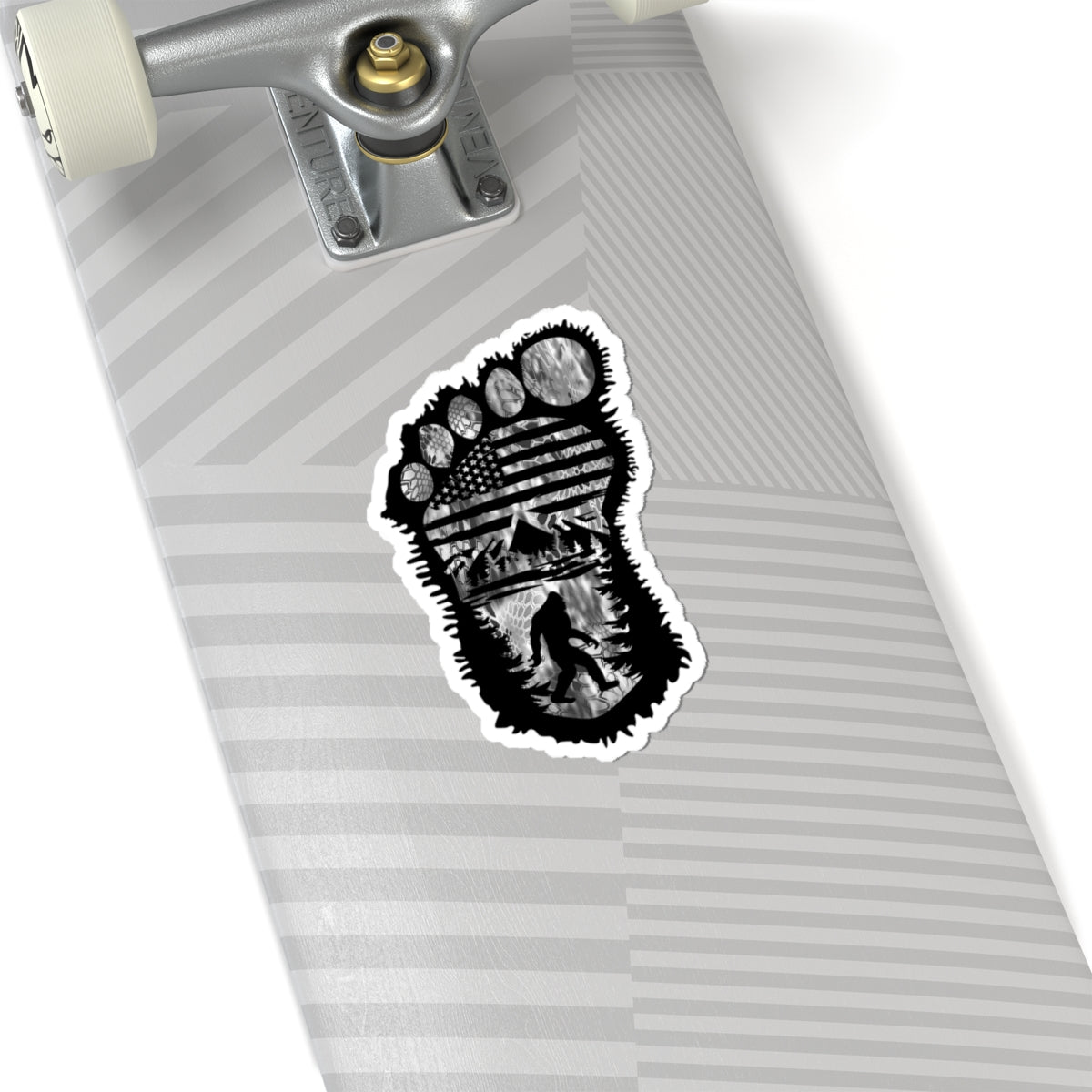 Camo BigFoot Patriot kiss-cut stickers