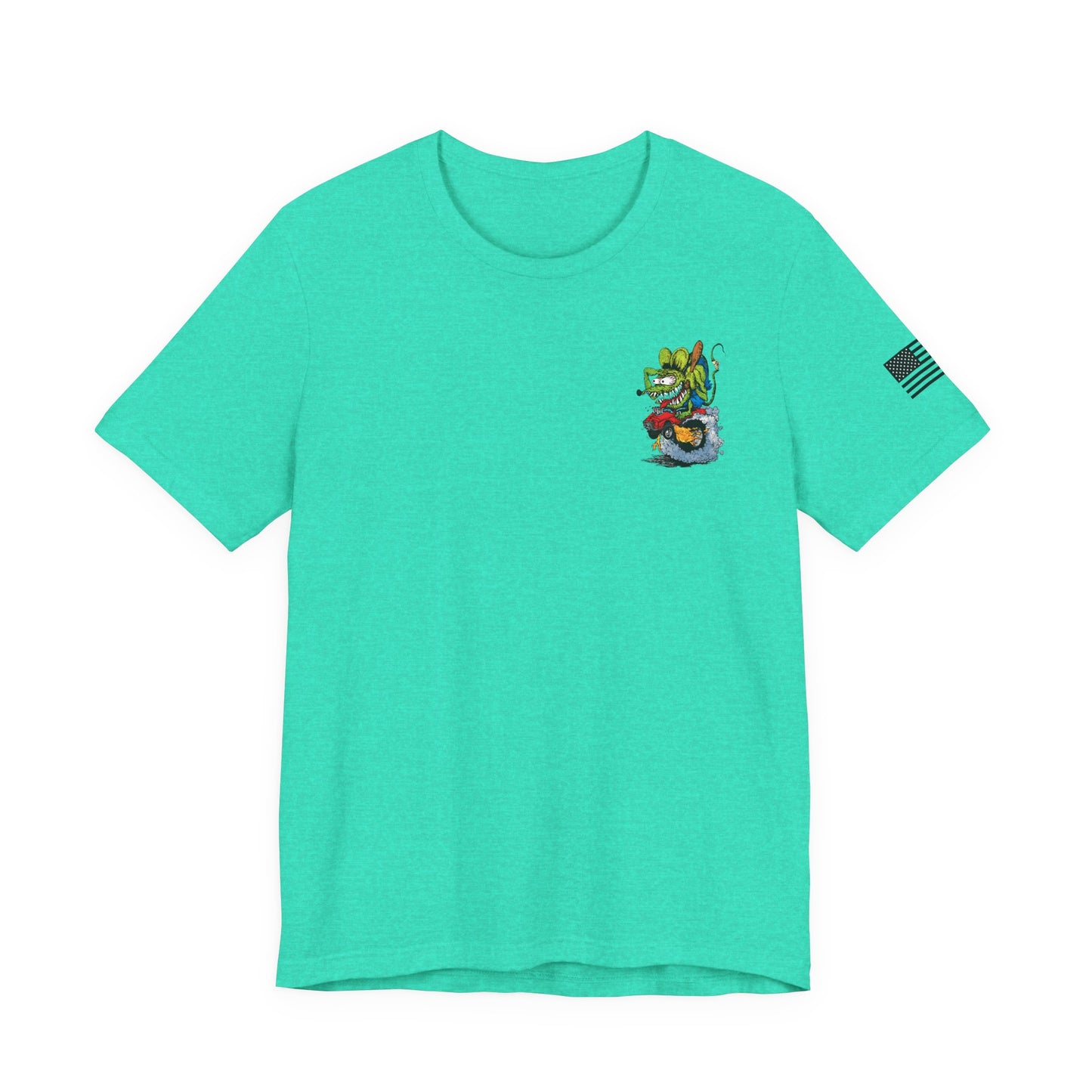 Rat Fink Monster Hot Rod Burnout – Wild Cartoon Drag Racer Tee