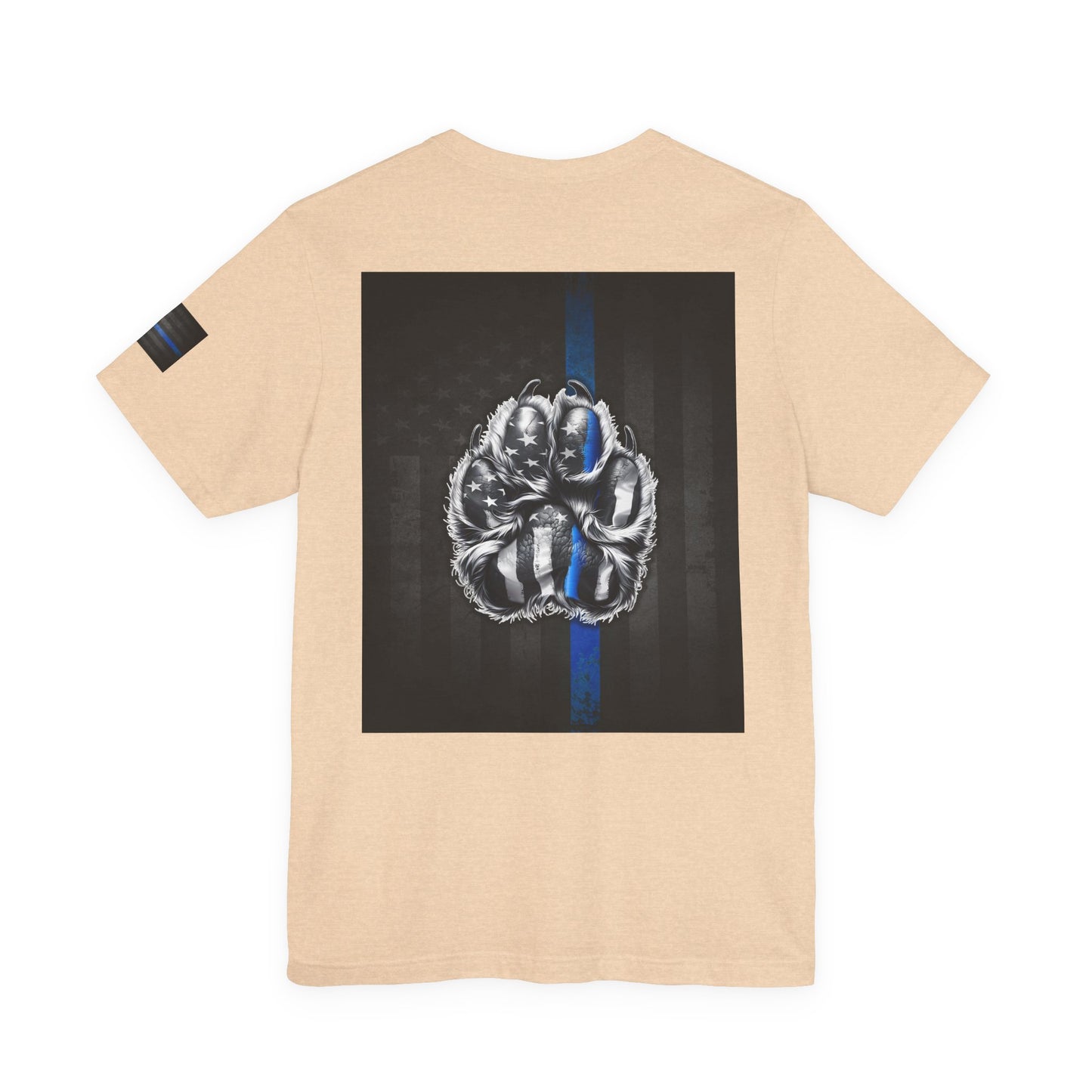 Thin Blue Line K9 Paw Shirt – Thin Blue Line American Patriotic Tee for Law Enforcement Support