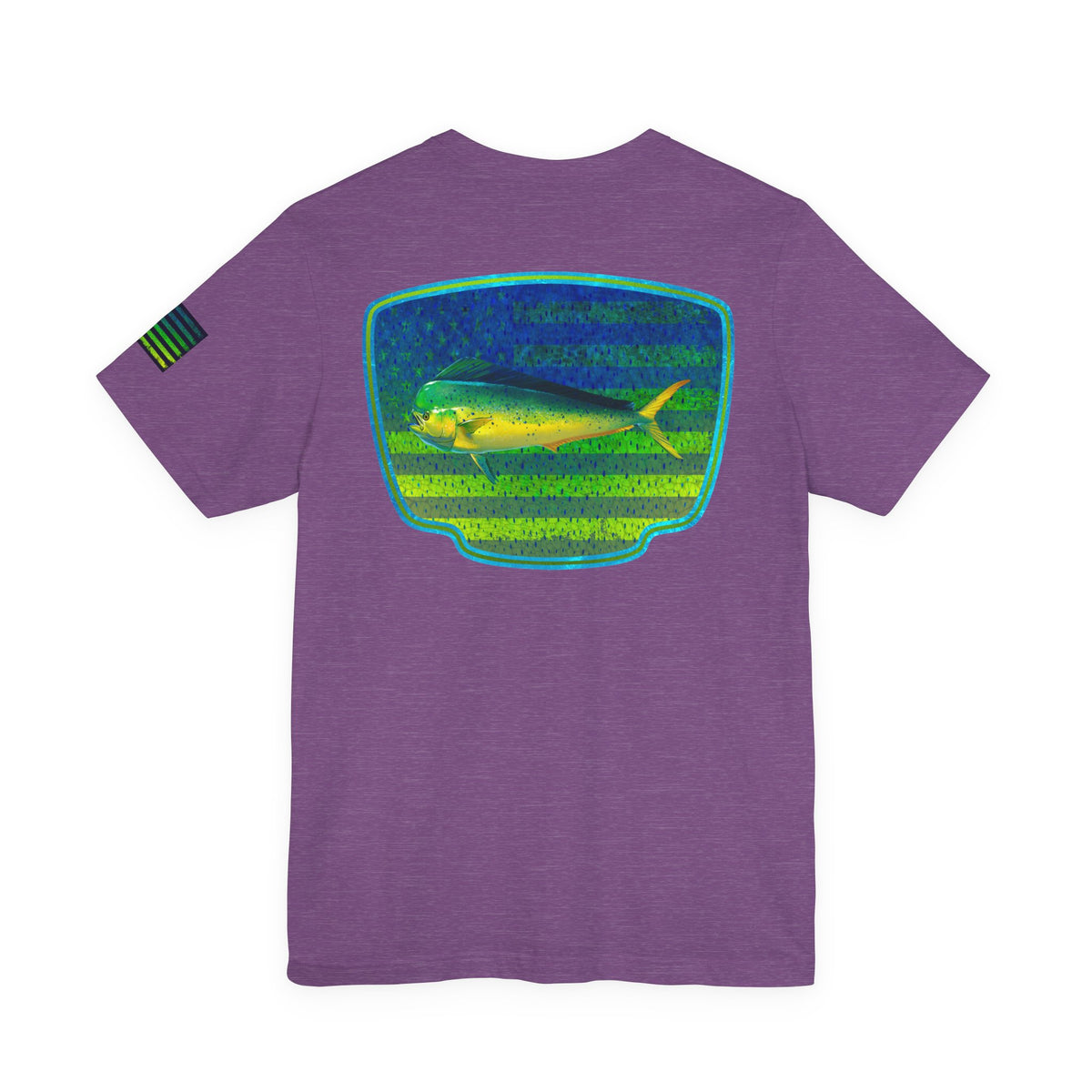 Mahi Mahi American Flag Fishing T-Shirt – Bold Offshore Graphic Tee