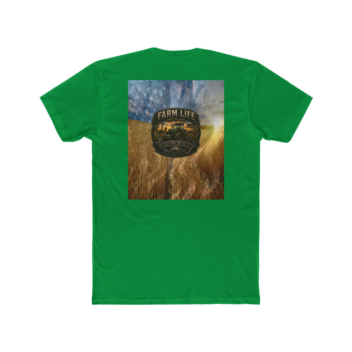 Farm Life Graphic Tee — Vintage Tractor & Wheat Field T-Shirt
