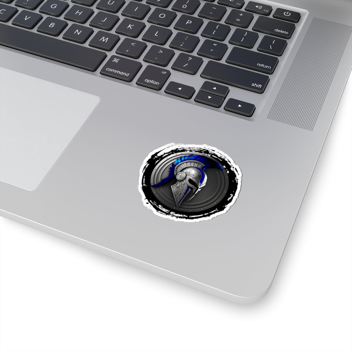 Spartan Warrior Thin Blue Line Police Support Sticker ArtKiss-Cut Stickers