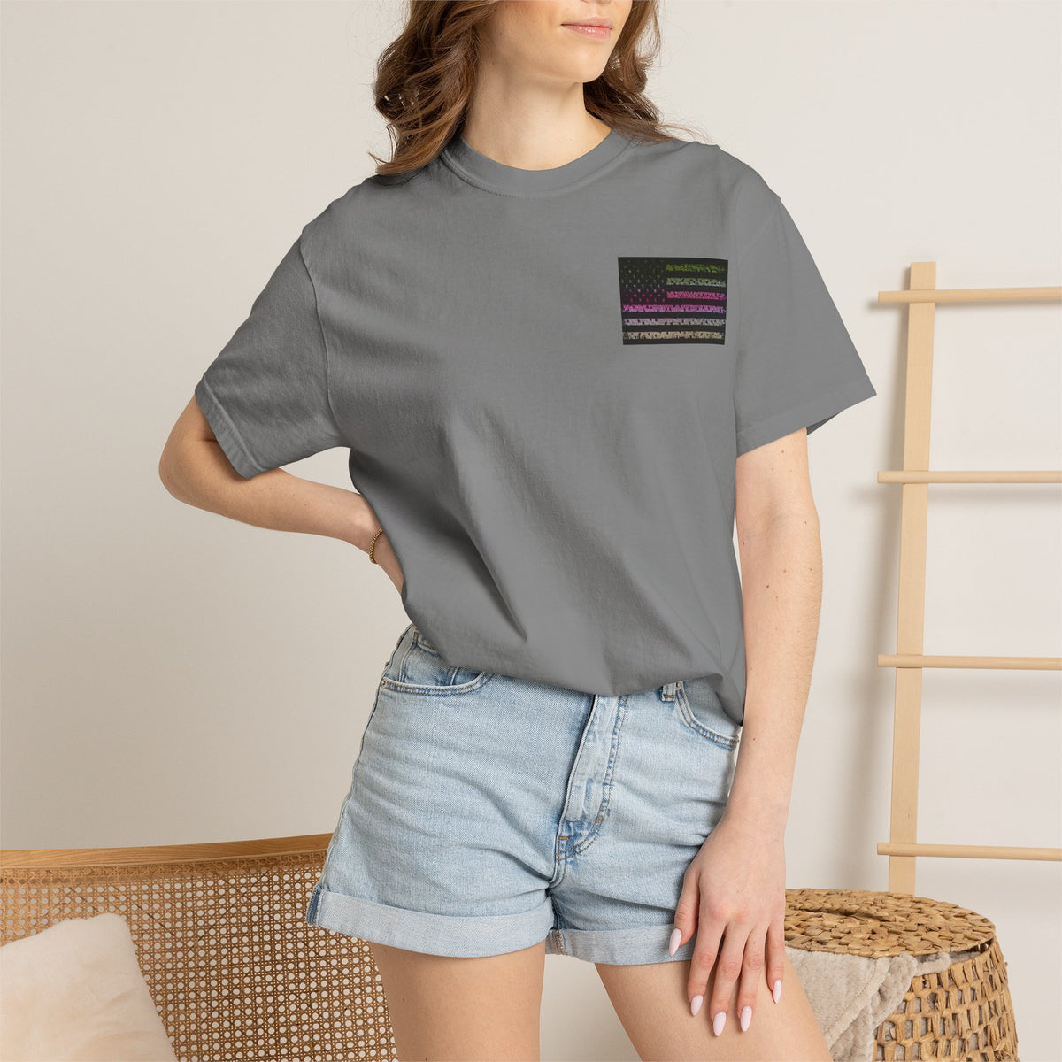 Trout Life T-Shirt — Fishing Graphic Tee with Trout & American Flag