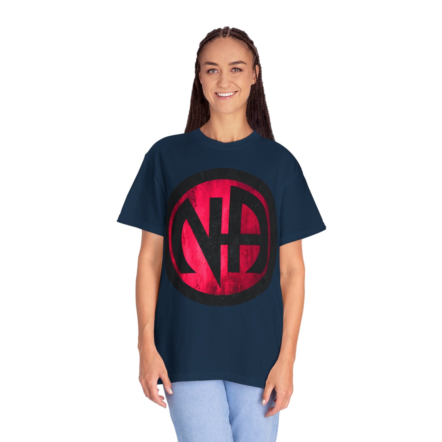 Narcotics Anonymous NA Logo – Grunge Pink & Black Recovery Symbol Art T-Shirt, Recovery T-Shirt