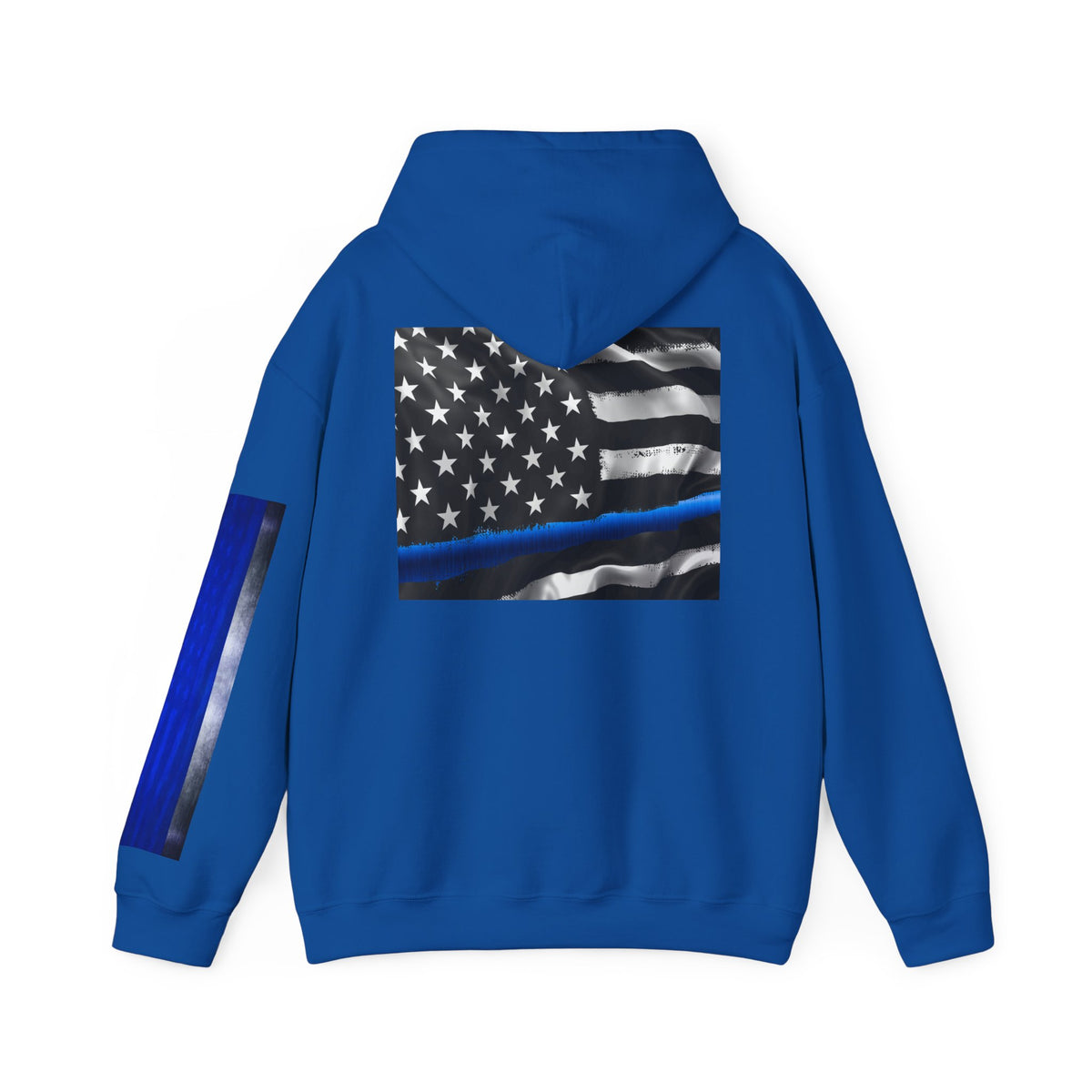 Spartan Hoodie, Thin Blue Line, American Flag, Patriotic Hoodie, Police Officer Gift, Law Enforcement Apparel