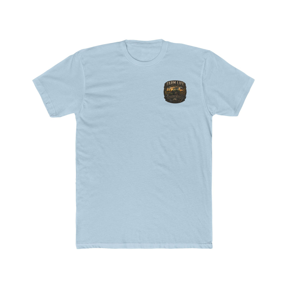 Farm Life Graphic Tee — Vintage Tractor & Wheat Field T-Shirt
