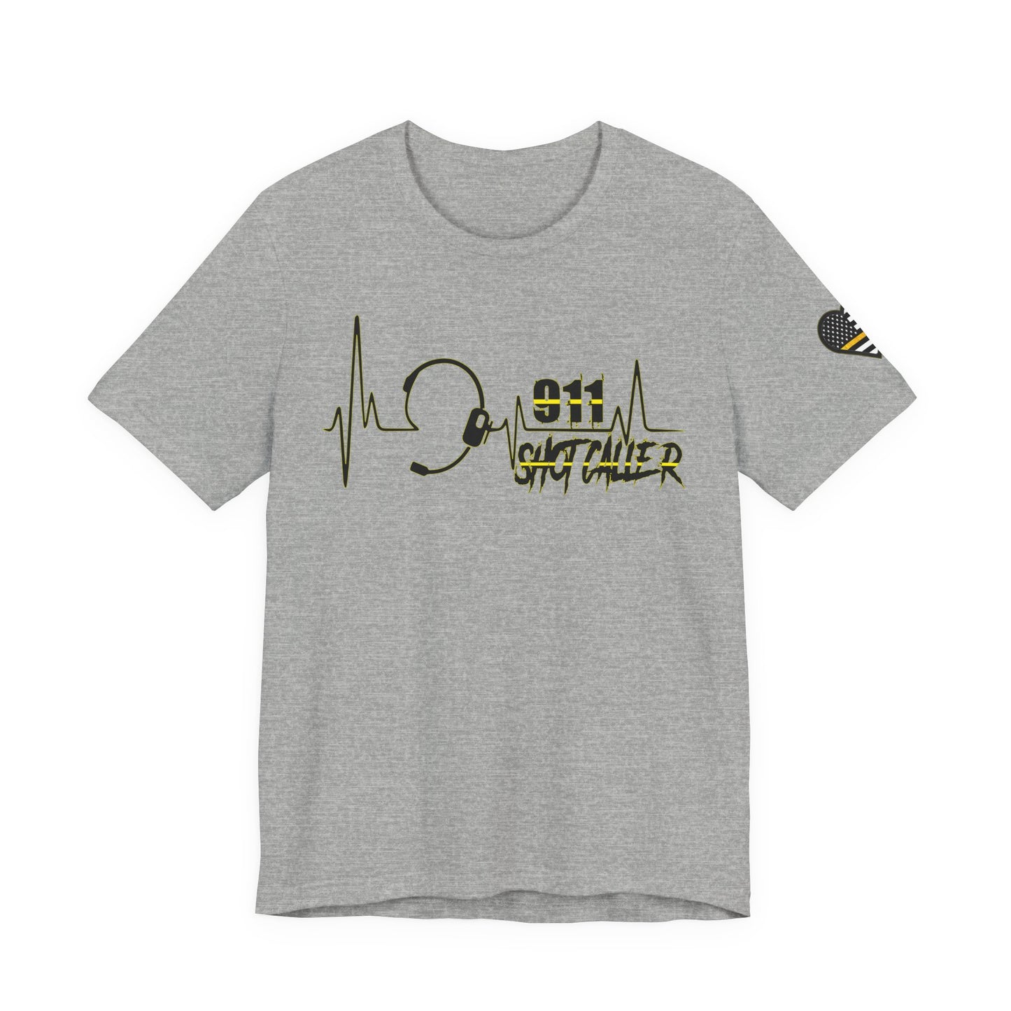 Shot Caller Sugarskull Tee, Dispatcher T-Shirt, 911 Operator Shirt, Unisex Jersey Tee, Short Sleeve Top
