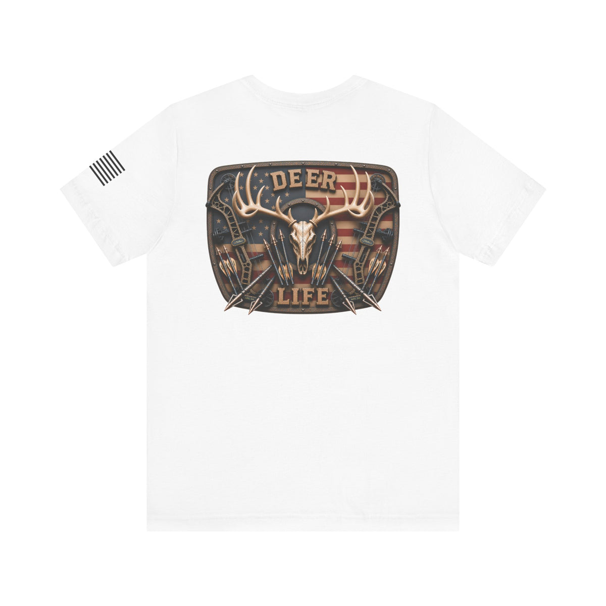 Deer Life American Bowhunting T-Shirt – WRAEVN OUTDOORS Whitetail Hunter Tee