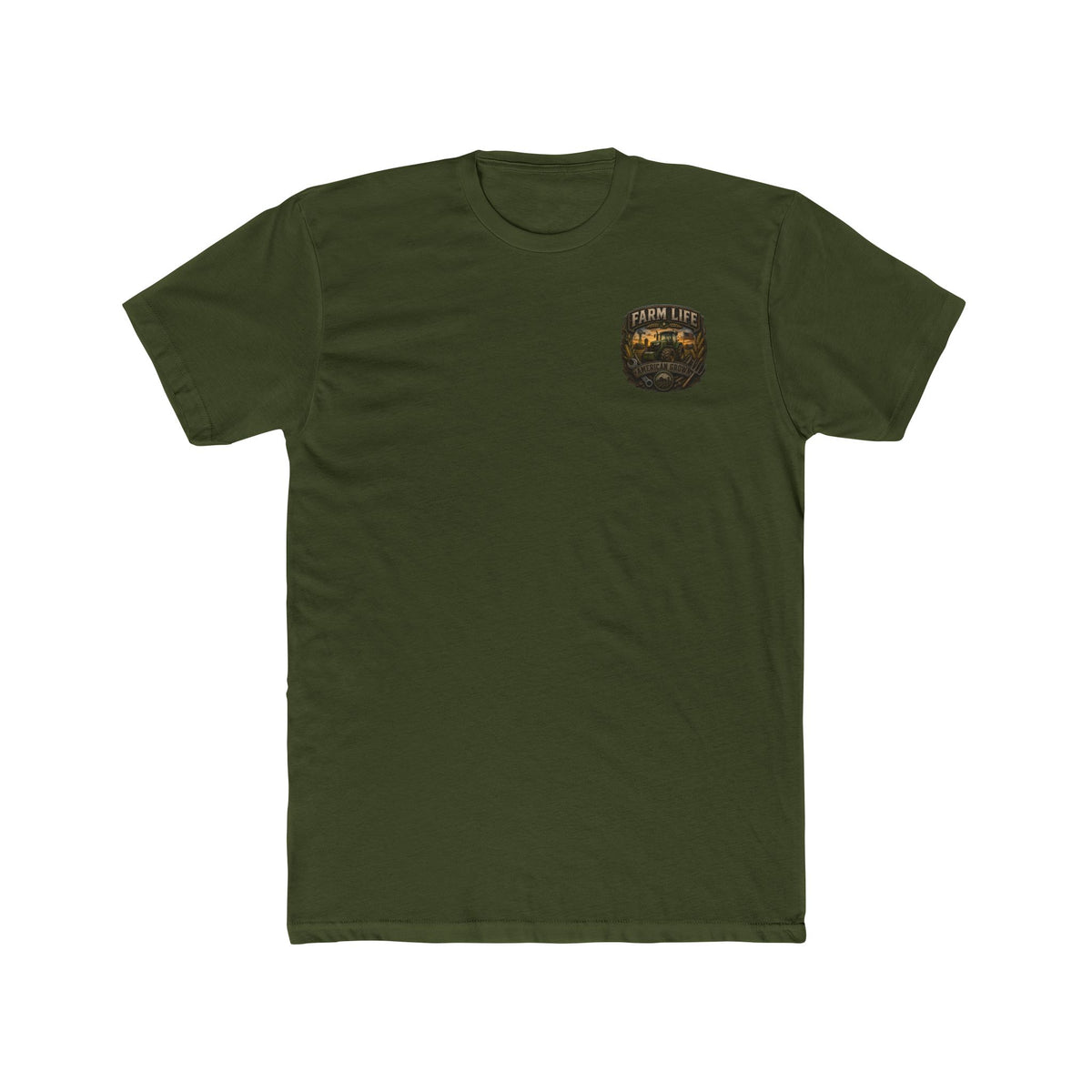 Farm Life Graphic Tee — Vintage Tractor & Wheat Field T-Shirt