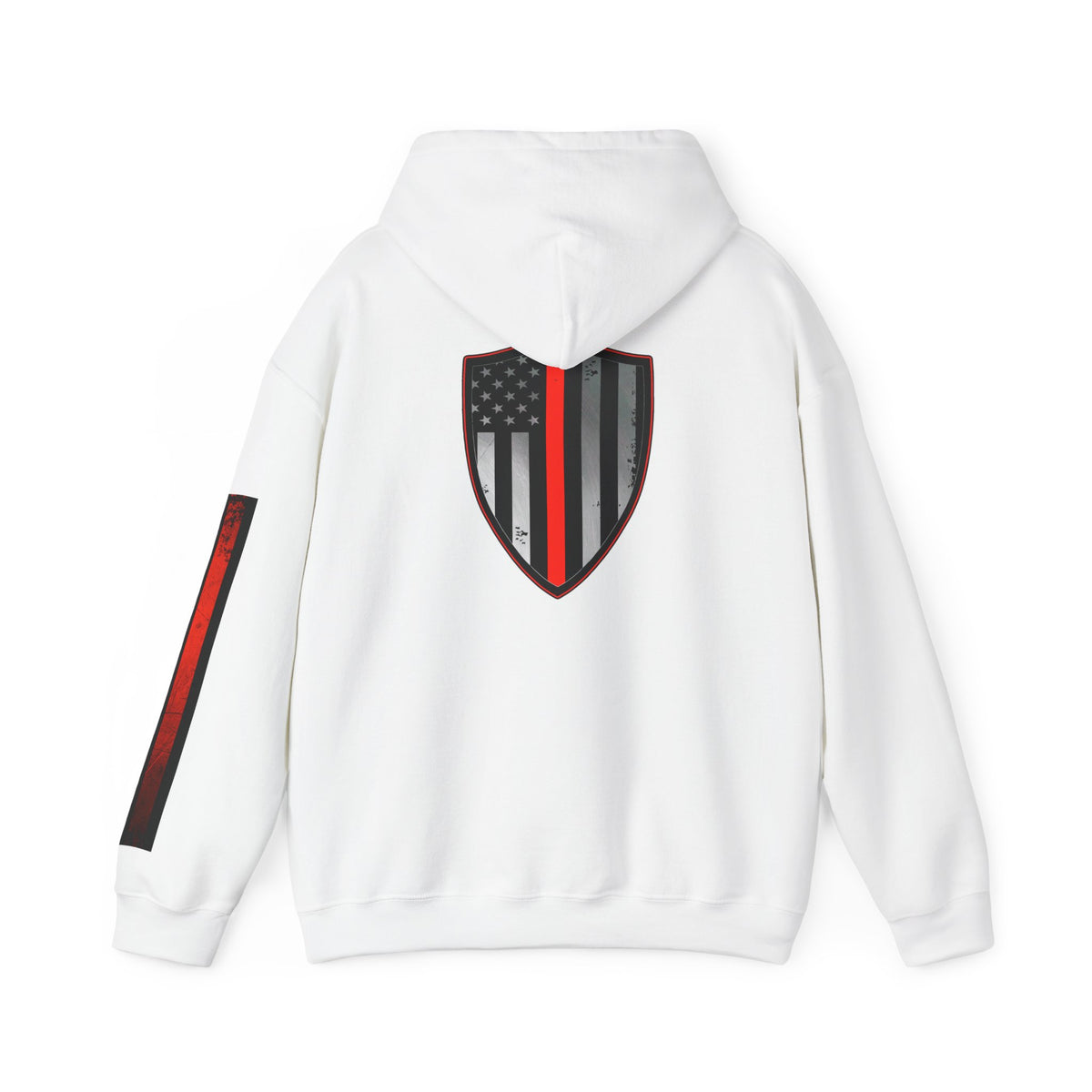 Firefighter Thin Red Line American Flag Hoodie, Fireman Gift, Firefighter Apparel, Thin Red Line Sweatshirt, Firefighter
