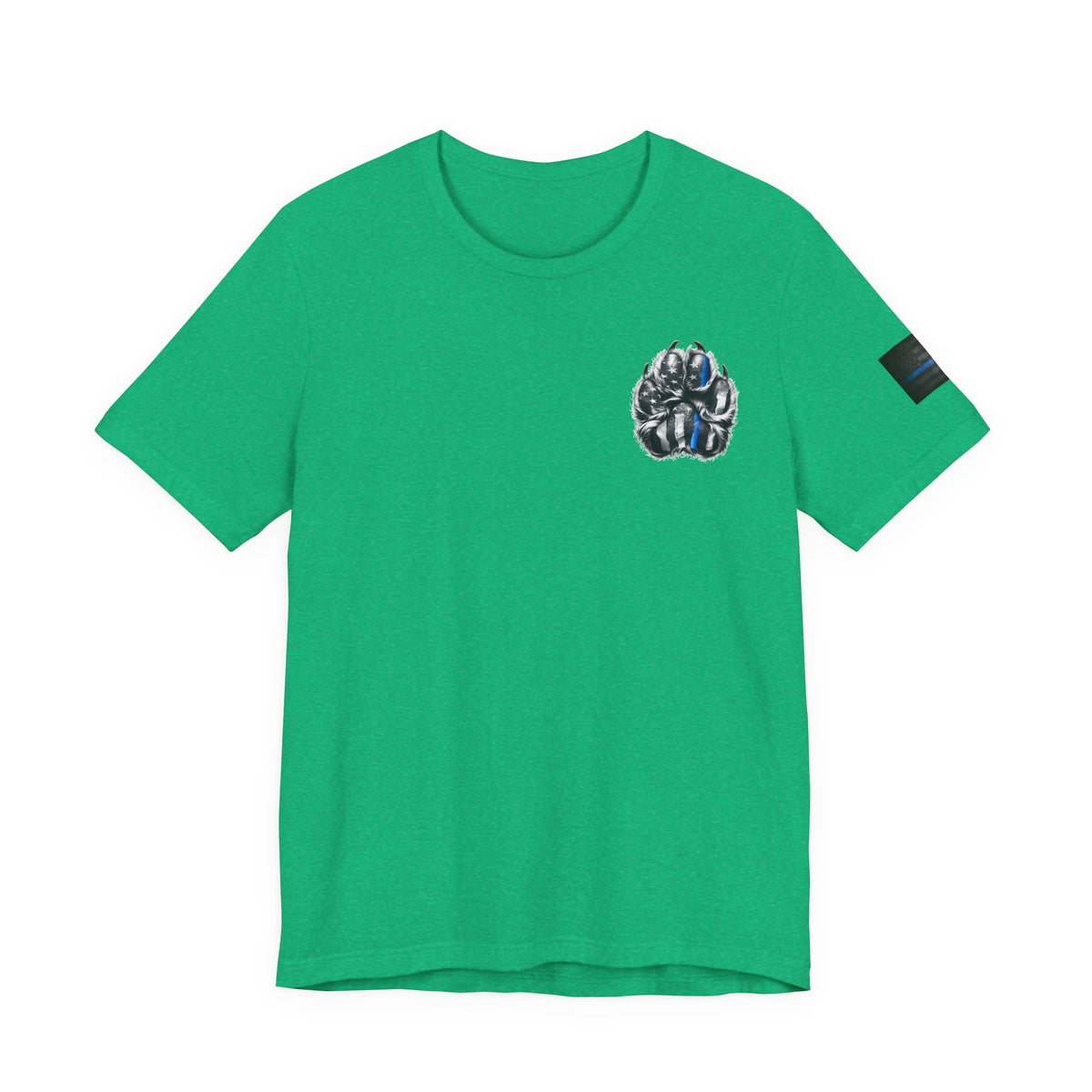 Thin Blue Line K9 Paw Shirt – Thin Blue Line American Patriotic Tee for Law Enforcement Support
