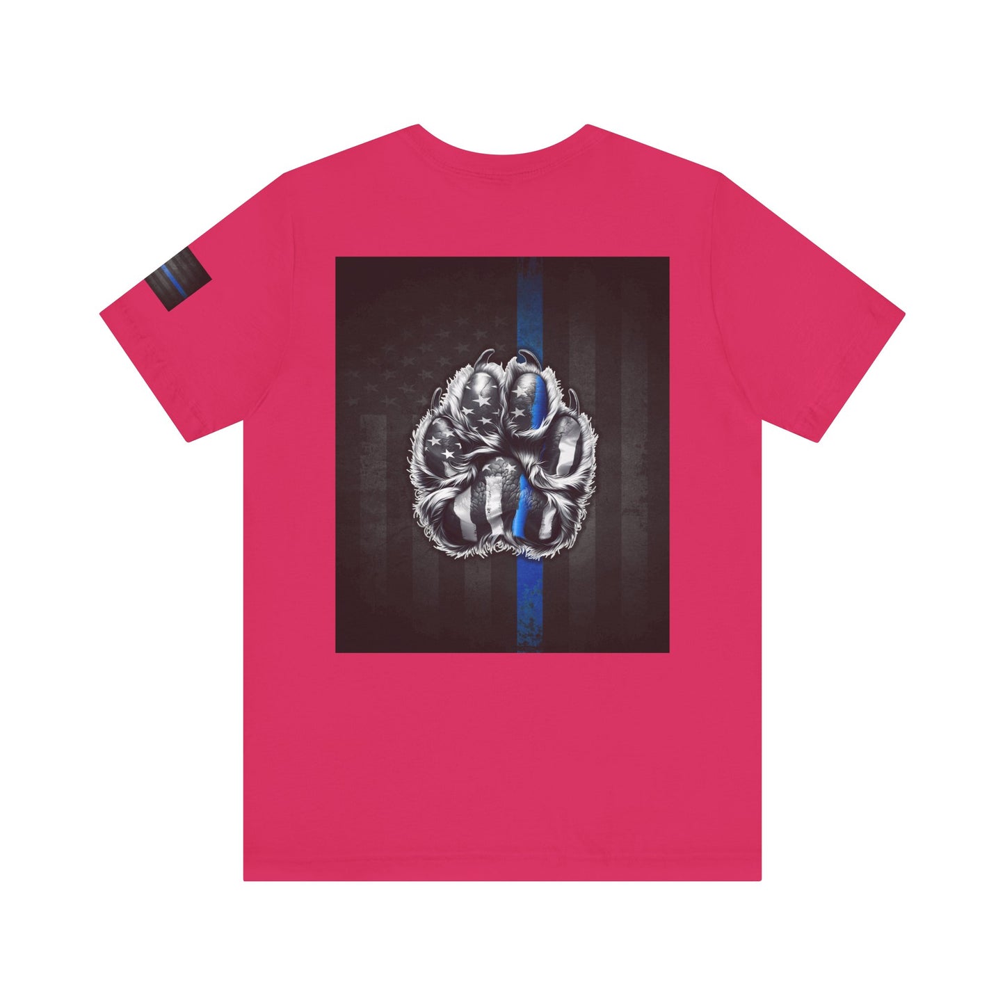 Thin Blue Line K9 Paw Shirt – Thin Blue Line American Patriotic Tee for Law Enforcement Support