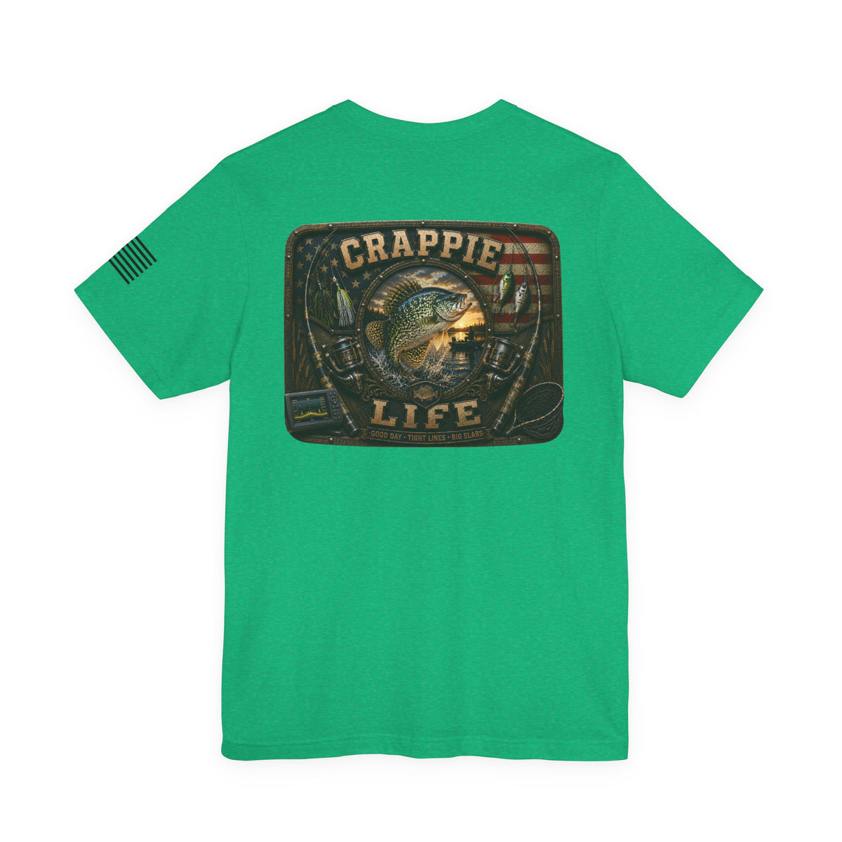 Crappie Life Fishing T-Shirt – WRAEVN OUTDOORS Slab Crappie Angler Tee