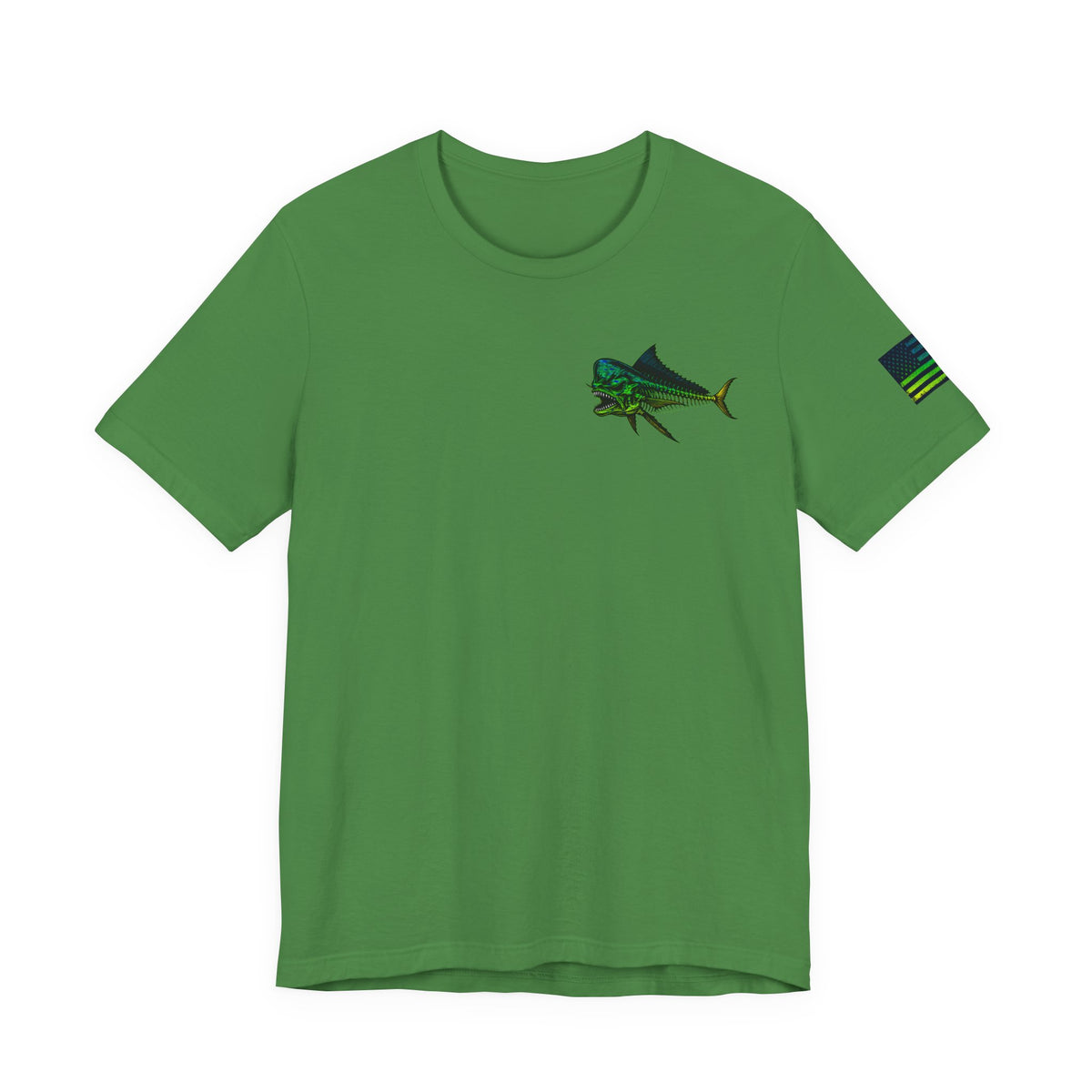 The Mahi Mahi Grunge Tee, Patriotic USA Shirt, Vintage American Flag