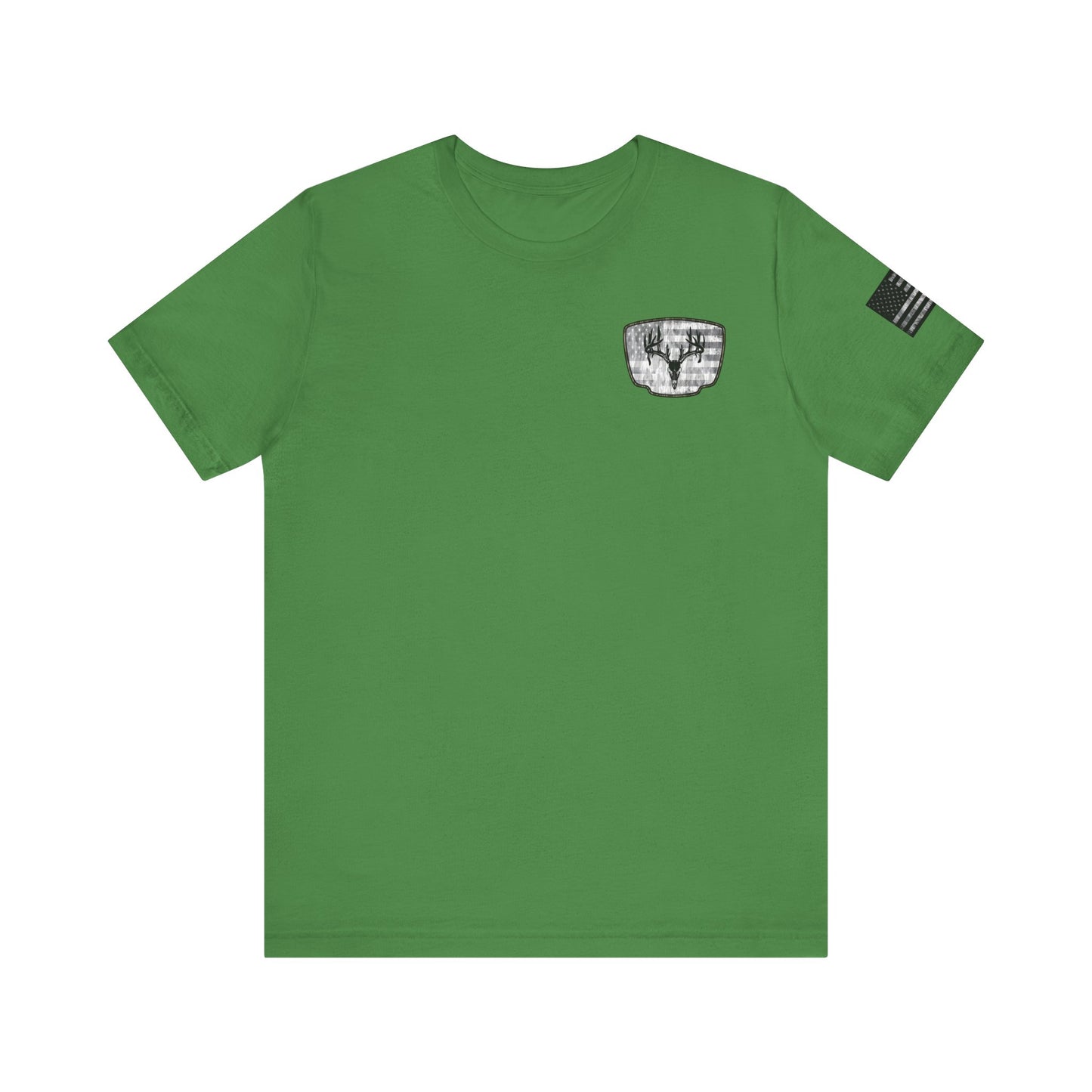 Patriotic Deer Skull Antler Hunting T-Shirt