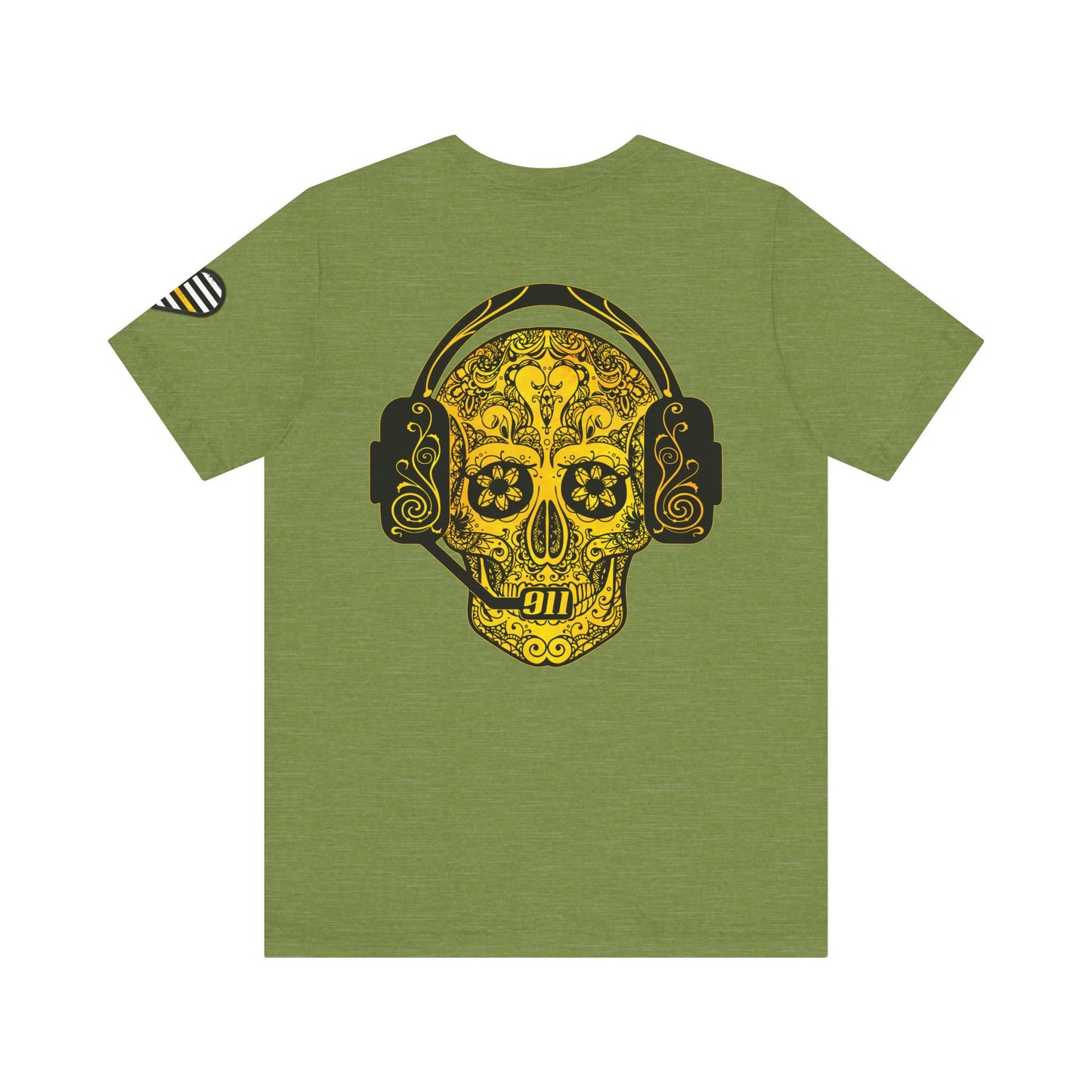 Shot Caller Sugarskull Tee, Dispatcher T-Shirt, 911 Operator Shirt, Unisex Jersey Tee, Short Sleeve Top