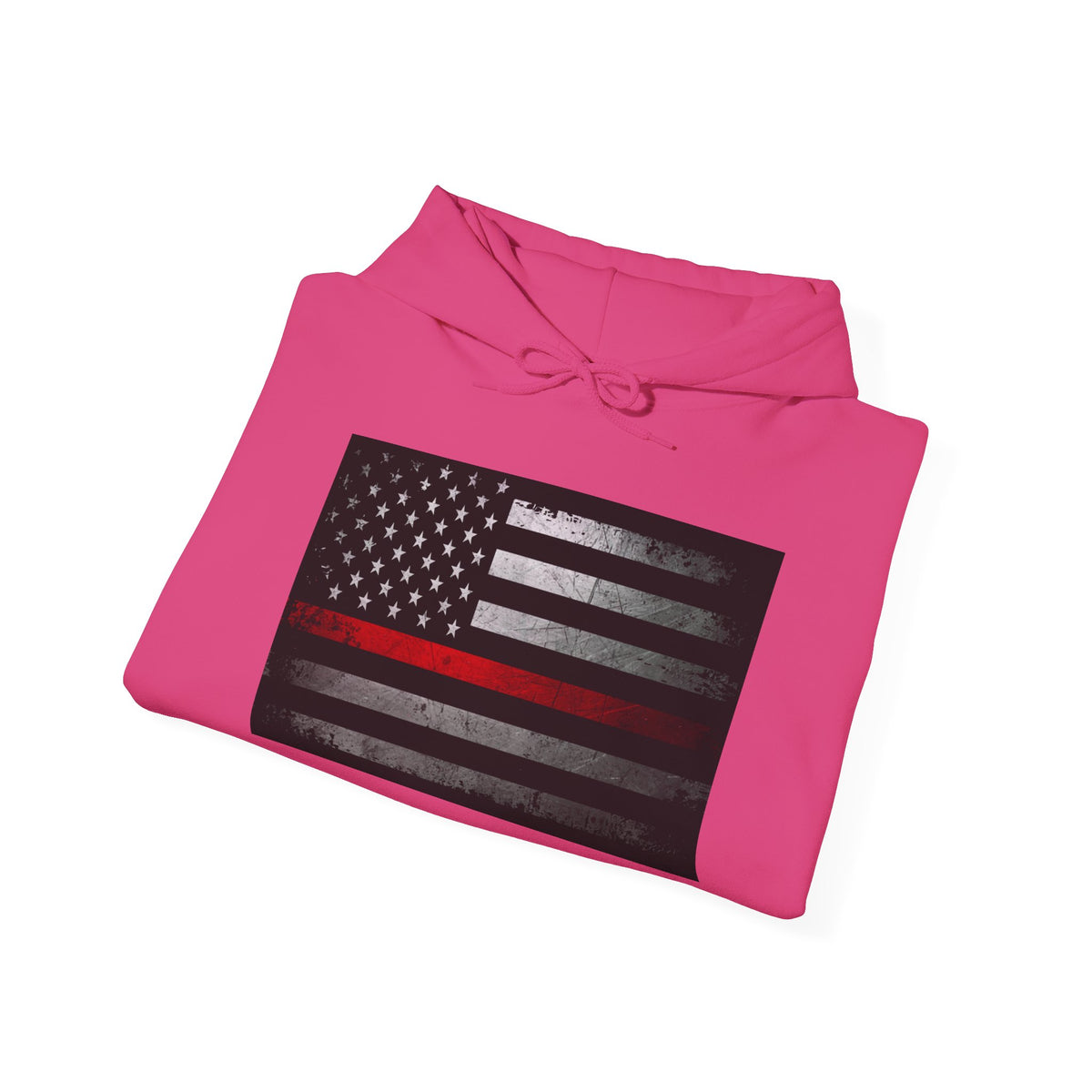 Firefighter Thin Red Line American Flag Hoodie, Fireman Gift, Firefighter Apparel, Thin Red Line Sweatshirt, Firefighter