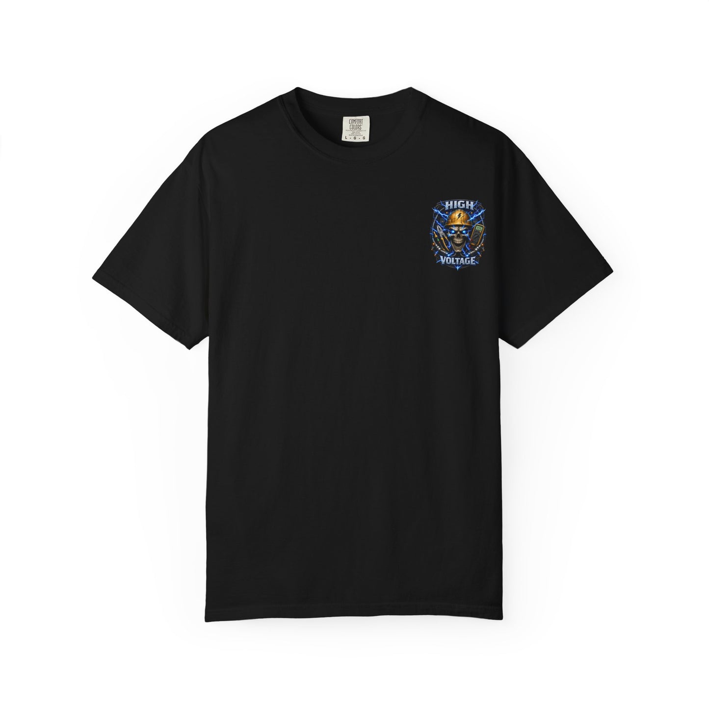 High Voltage Skull T-Shirt — Electrician Safety Graphic Tee