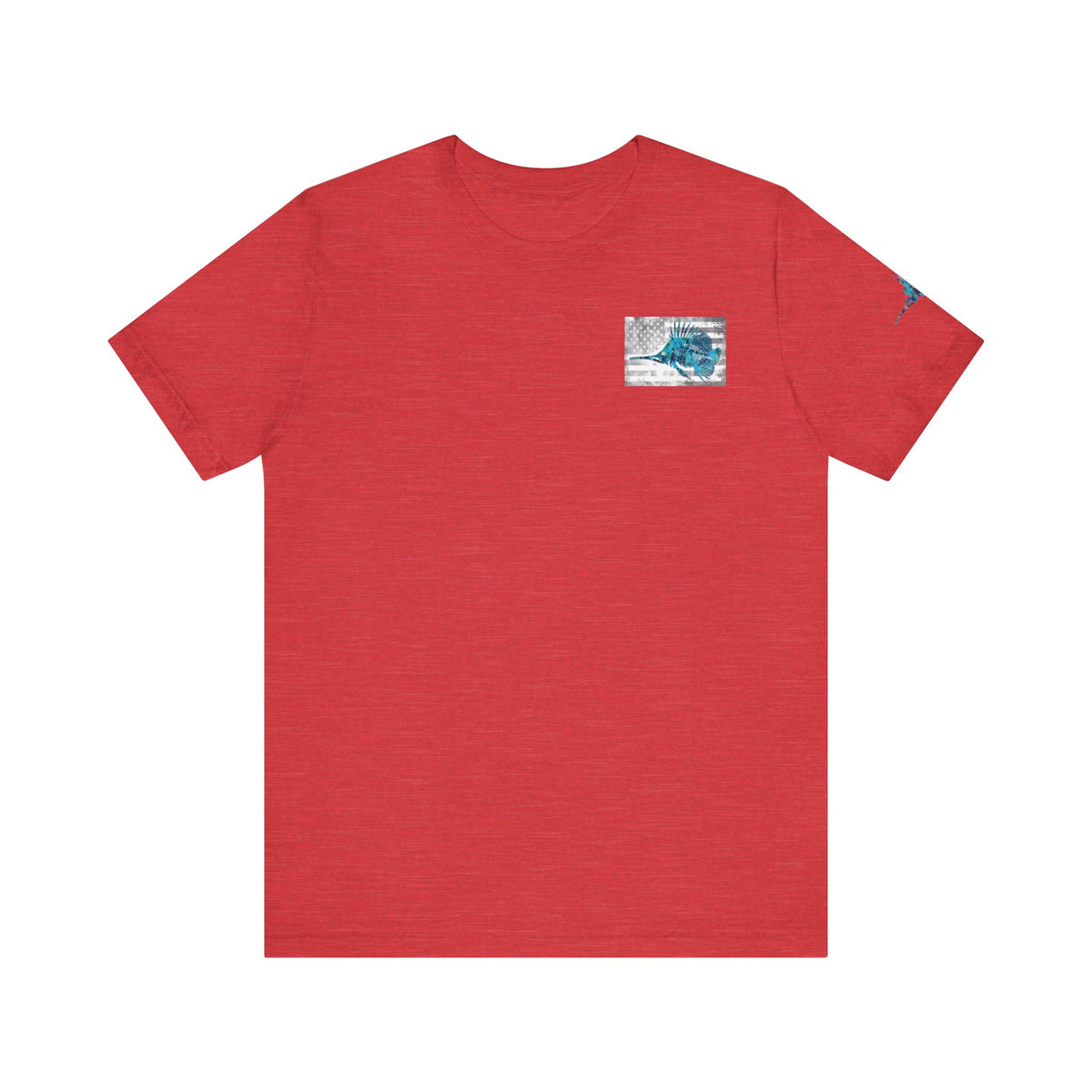 Fish Skeleton Grunge American Flag Tee, Patriotic Fishing Shirt, Vintage USA Bones, Fourth of July Apparel,