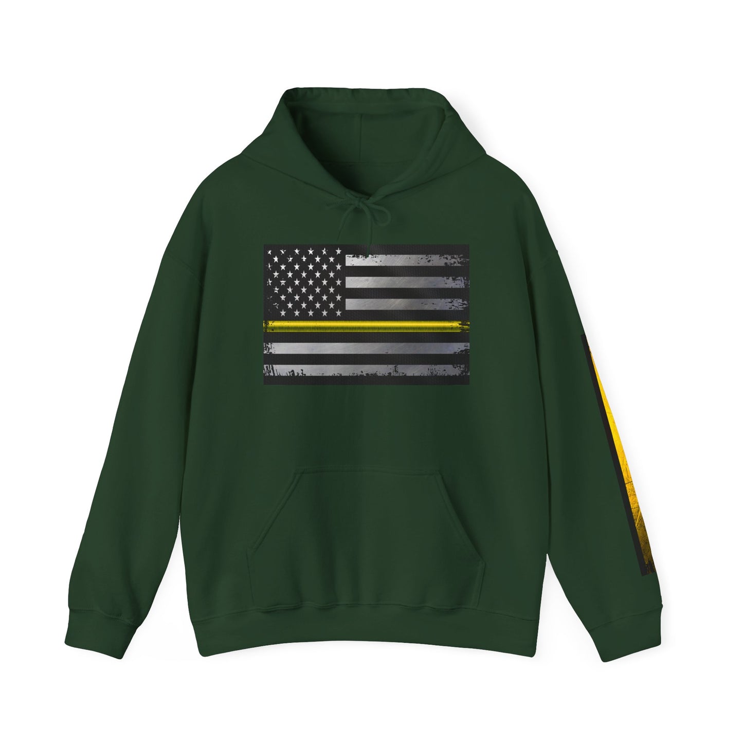 911 Dispatch Thin Yellow Line Hoodie - Dispatcher Support, Police Dispatcher Sweatshirt, Emergency Dispatcher Gift, First