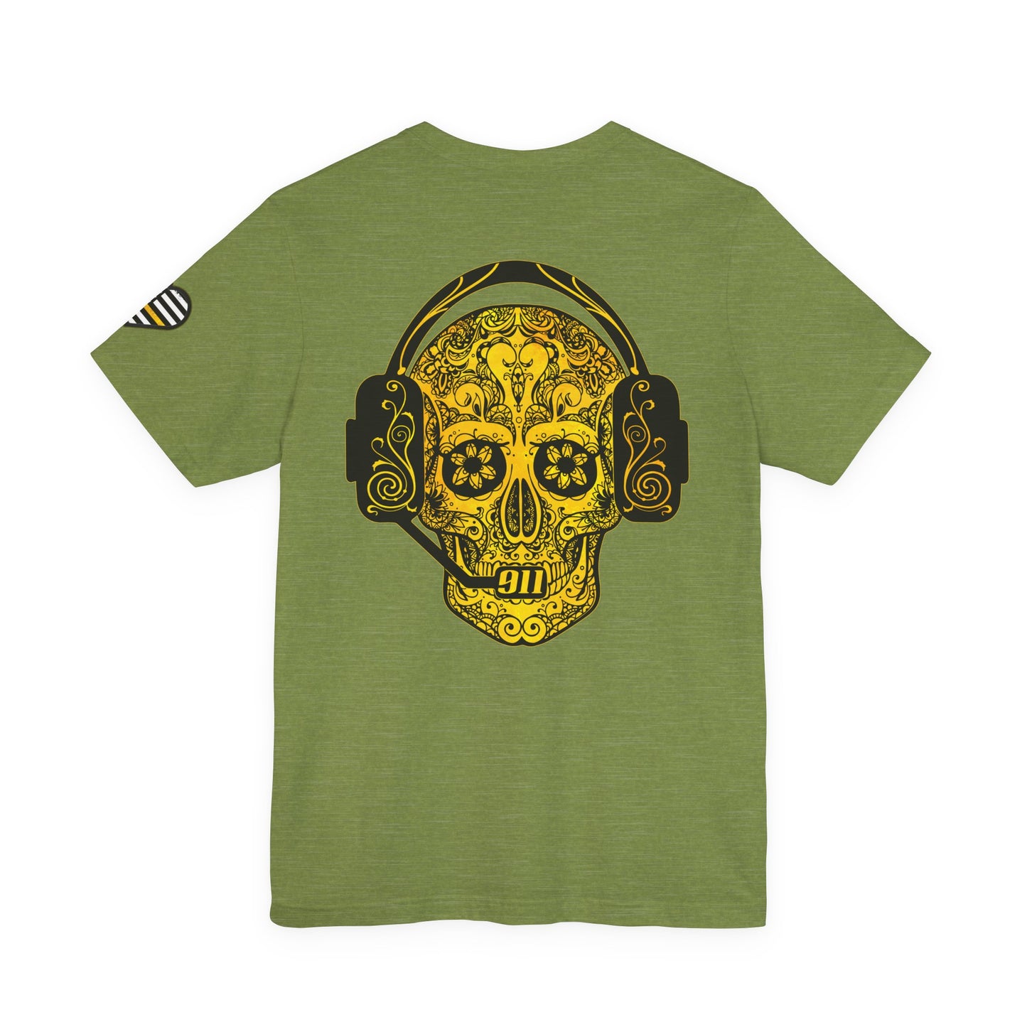 Shot Caller Sugarskull Tee, Dispatcher T-Shirt, 911 Operator Shirt, Unisex Jersey Tee, Short Sleeve Top
